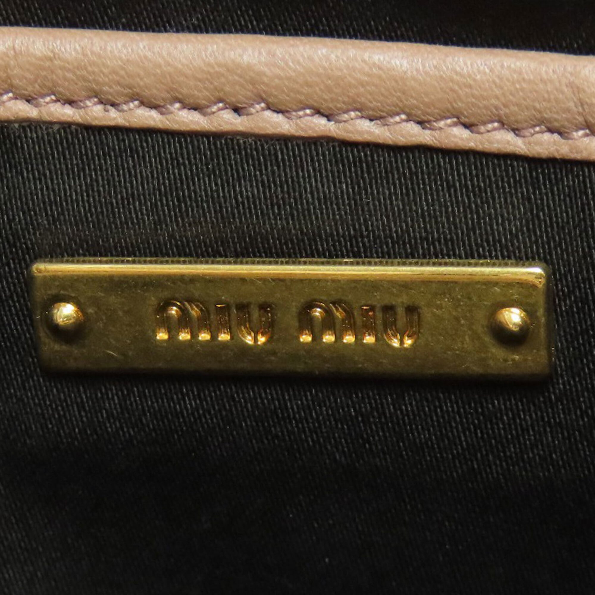 Miu Miu Brown Leather Handbag (Pre-Owned)