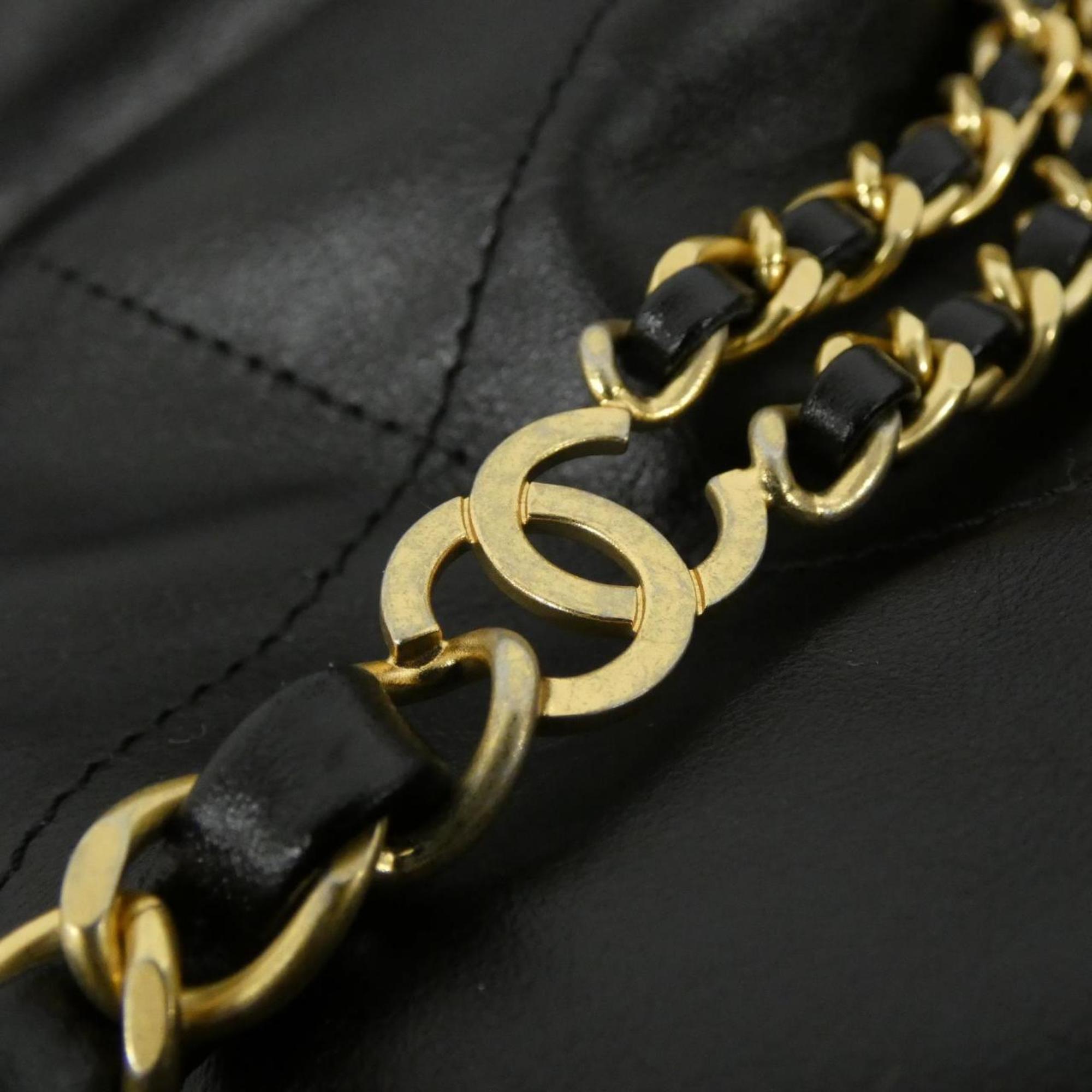 Chanel Black Leather Backpack (Pre-Owned)