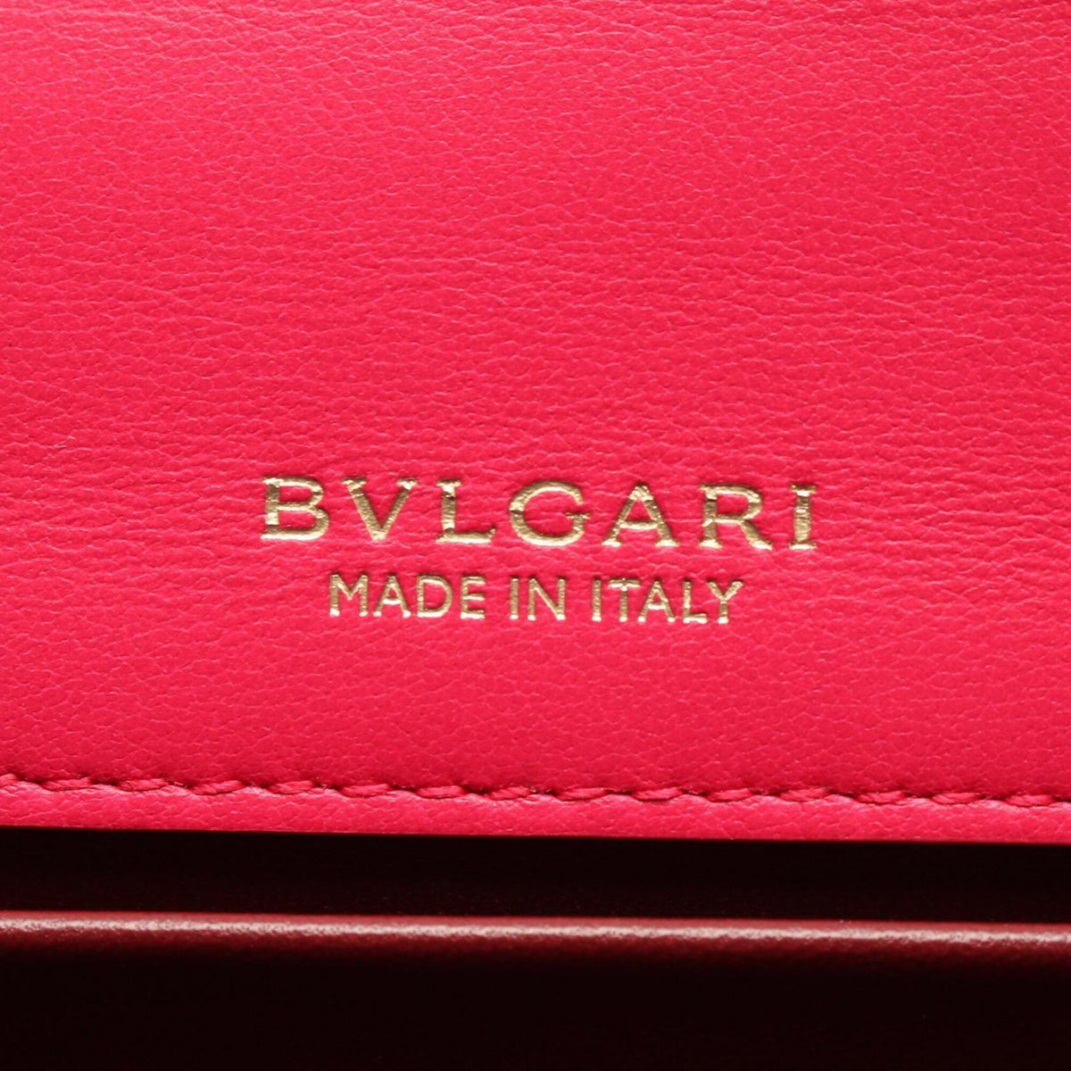 Bvlgari Pink Leather Handbag (Pre-Owned)