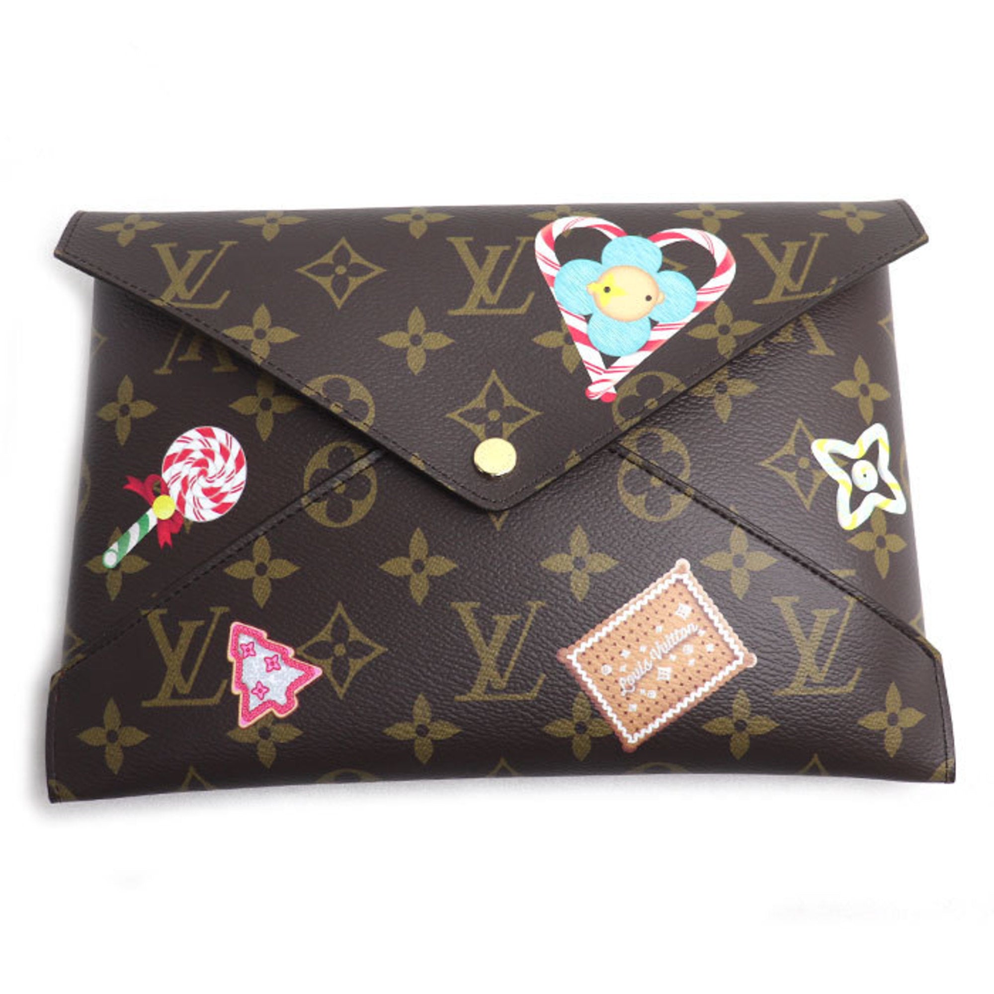 Louis Vuitton Brown Monogram Clutch Bag (Pre-Owned)