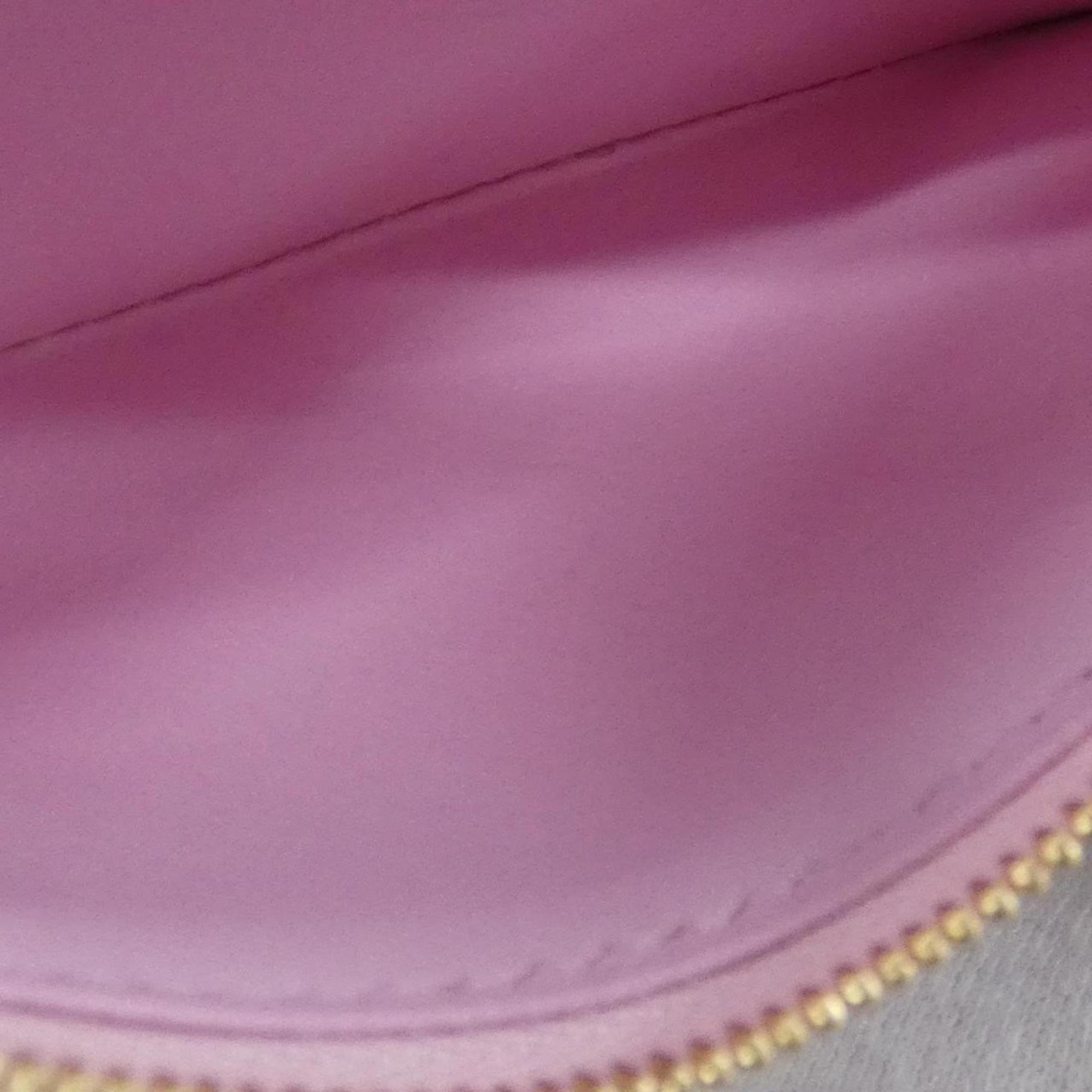 Louis Vuitton Blossom Marron Monogram Cherry Pink Coated Canvas Wallet (Tri-Fold) (Pre-Owned)
