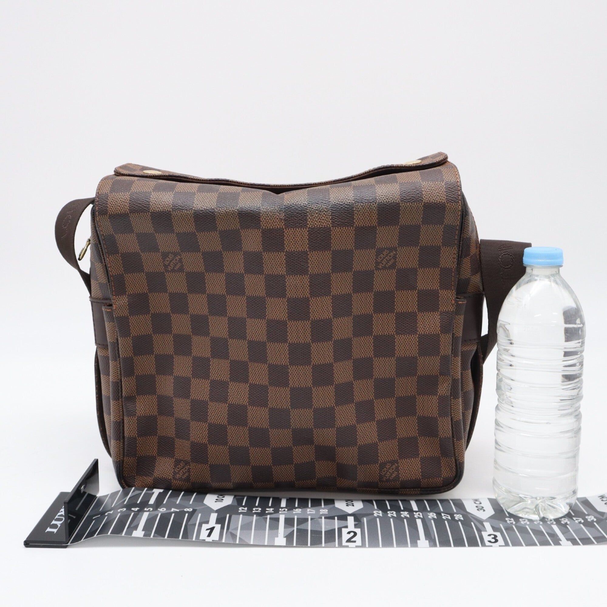 Louis Vuitton Beige Brown Damier Canvas Coated Canvas Leather Shoulder Bag (Pre-Owned)