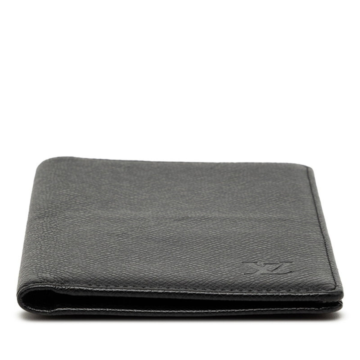 Louis Vuitton Black Taiga Leather Long Wallet (Bi-Fold) (Pre-Owned)