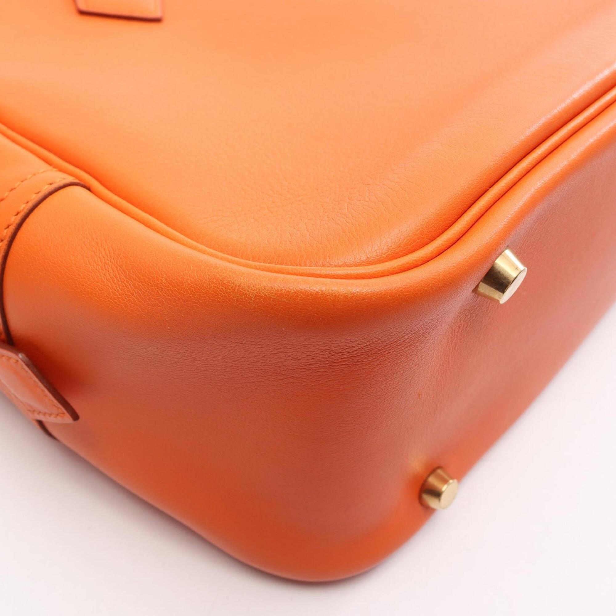 Hermes Orange Swift Leather Handbag (Pre-Owned)