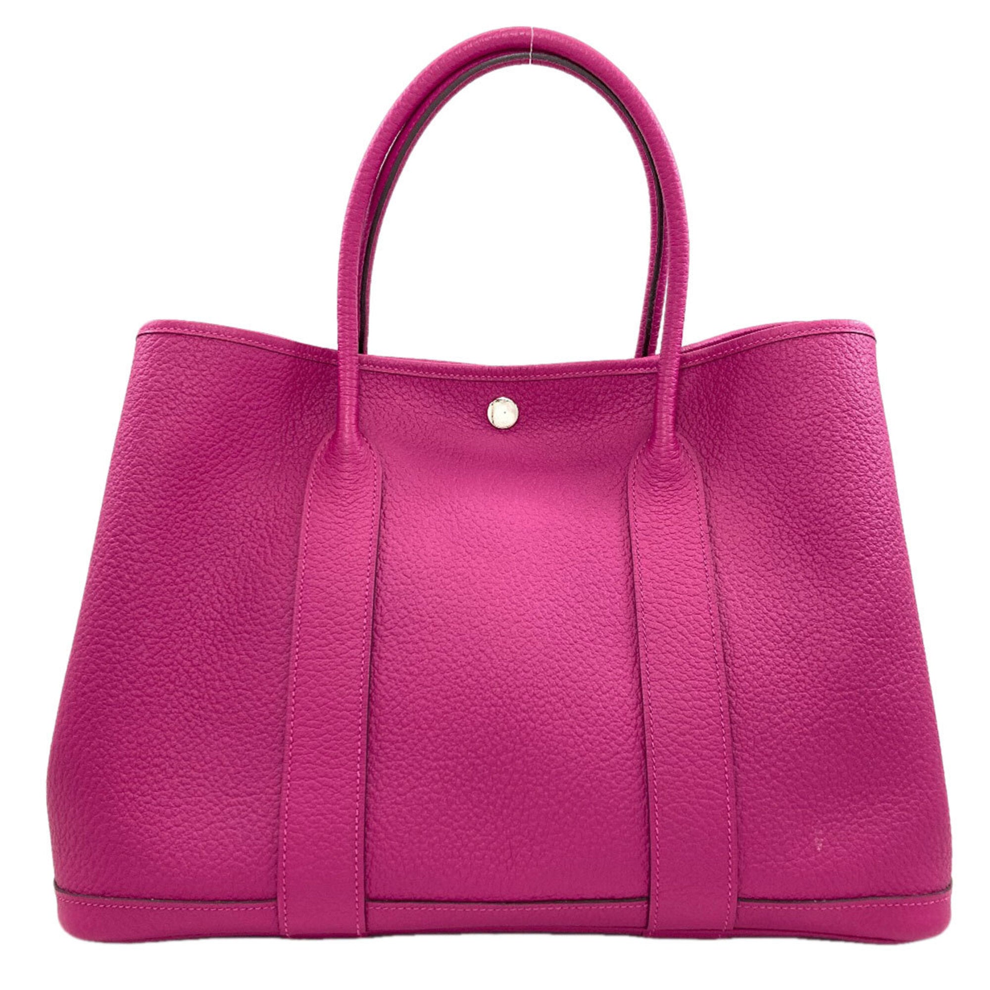 Hermes Pink Purple Negonda Leather Handbag (Pre-Owned)