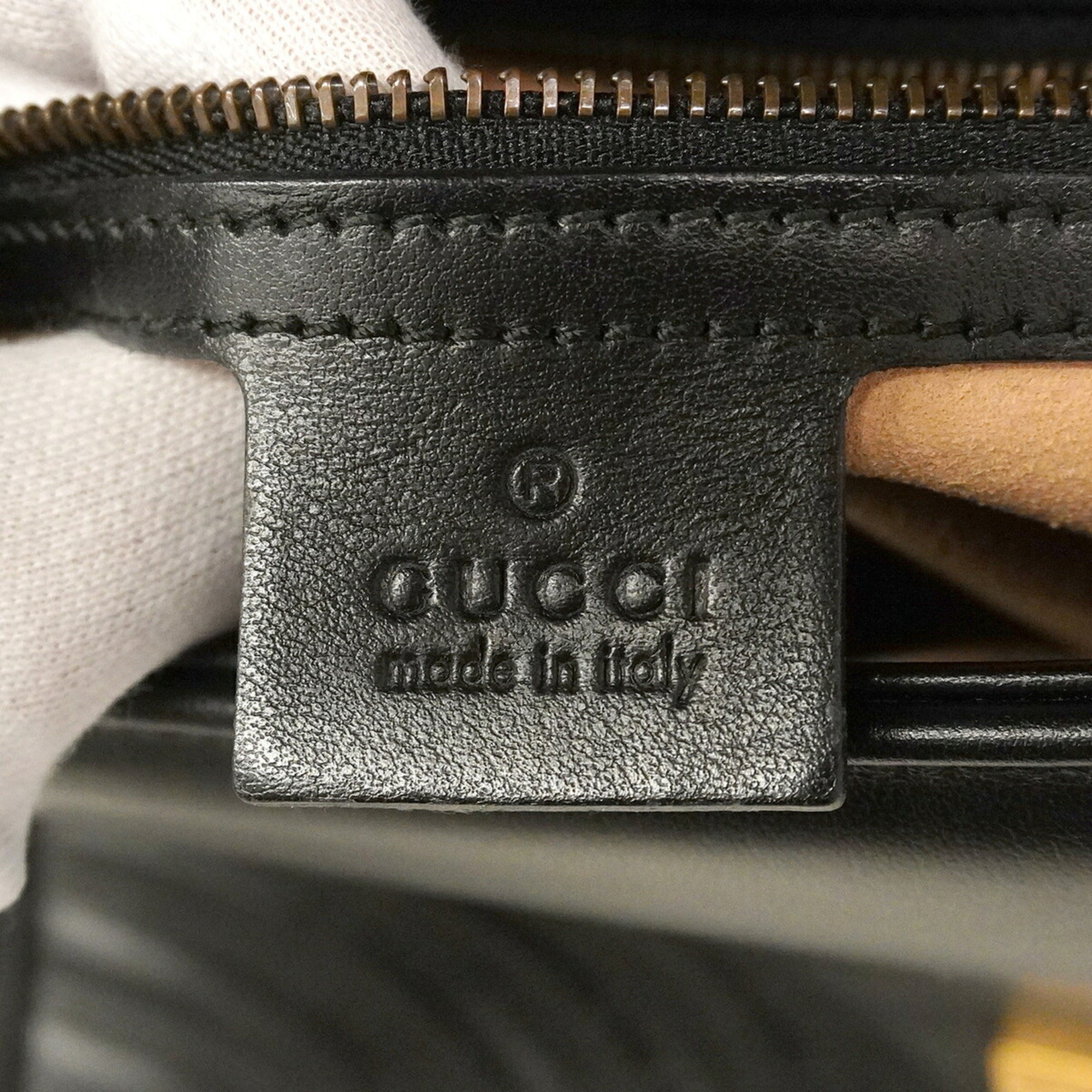 Gucci Black Leather Handbag (Pre-Owned)
