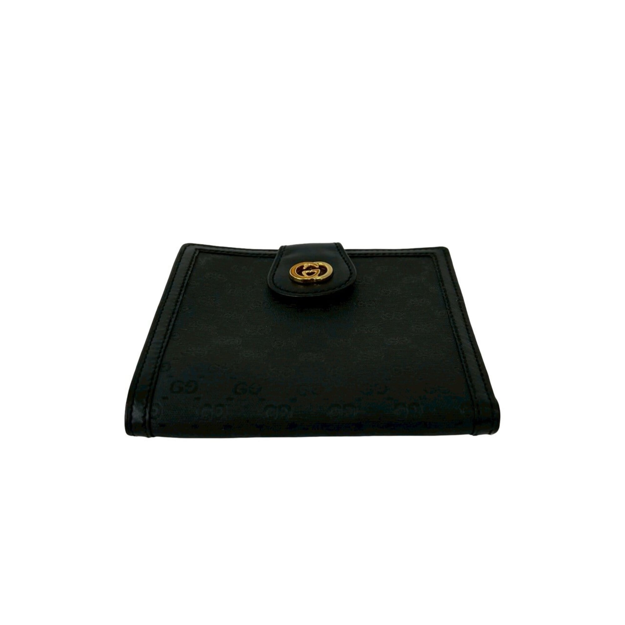 Gucci Black Leather Pvc Wallet (Bi-Fold) (Pre-Owned)