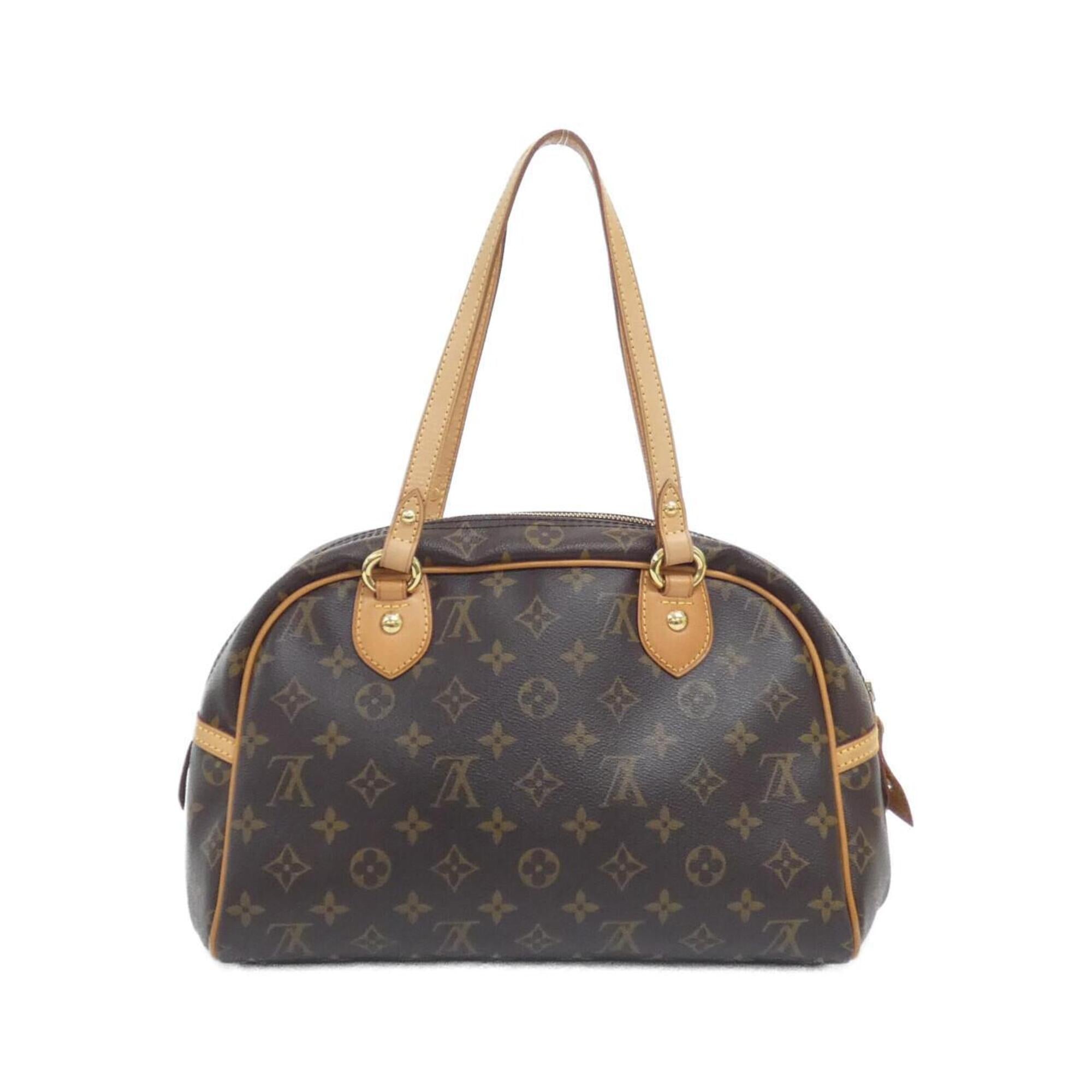Louis Vuitton Monogram Marron Coated Canvas Shoulder Bag (Pre-Owned)