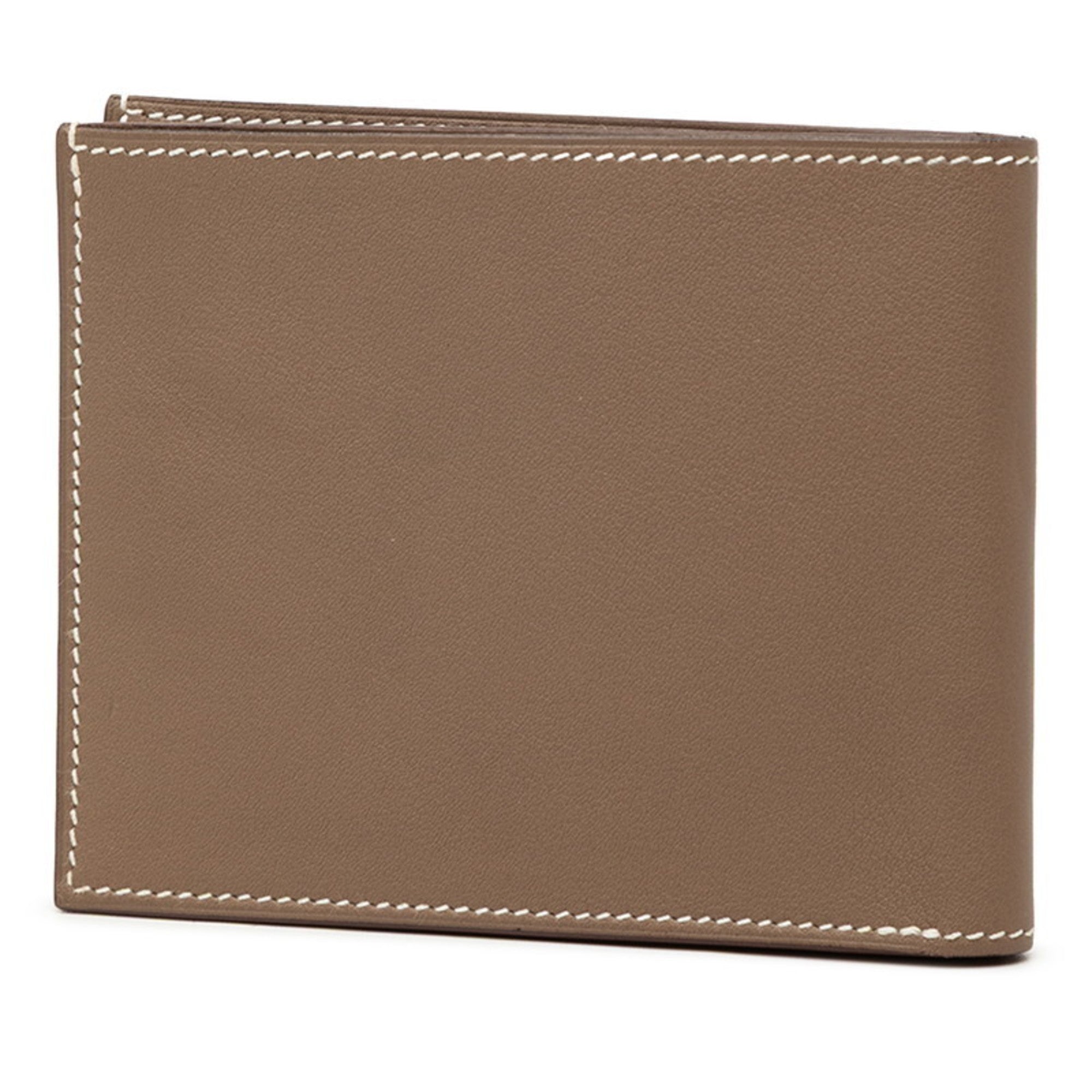 Hermes Etoupe Gray Swift Leather Bill Wallet (Bi-Fold) (Pre-Owned)