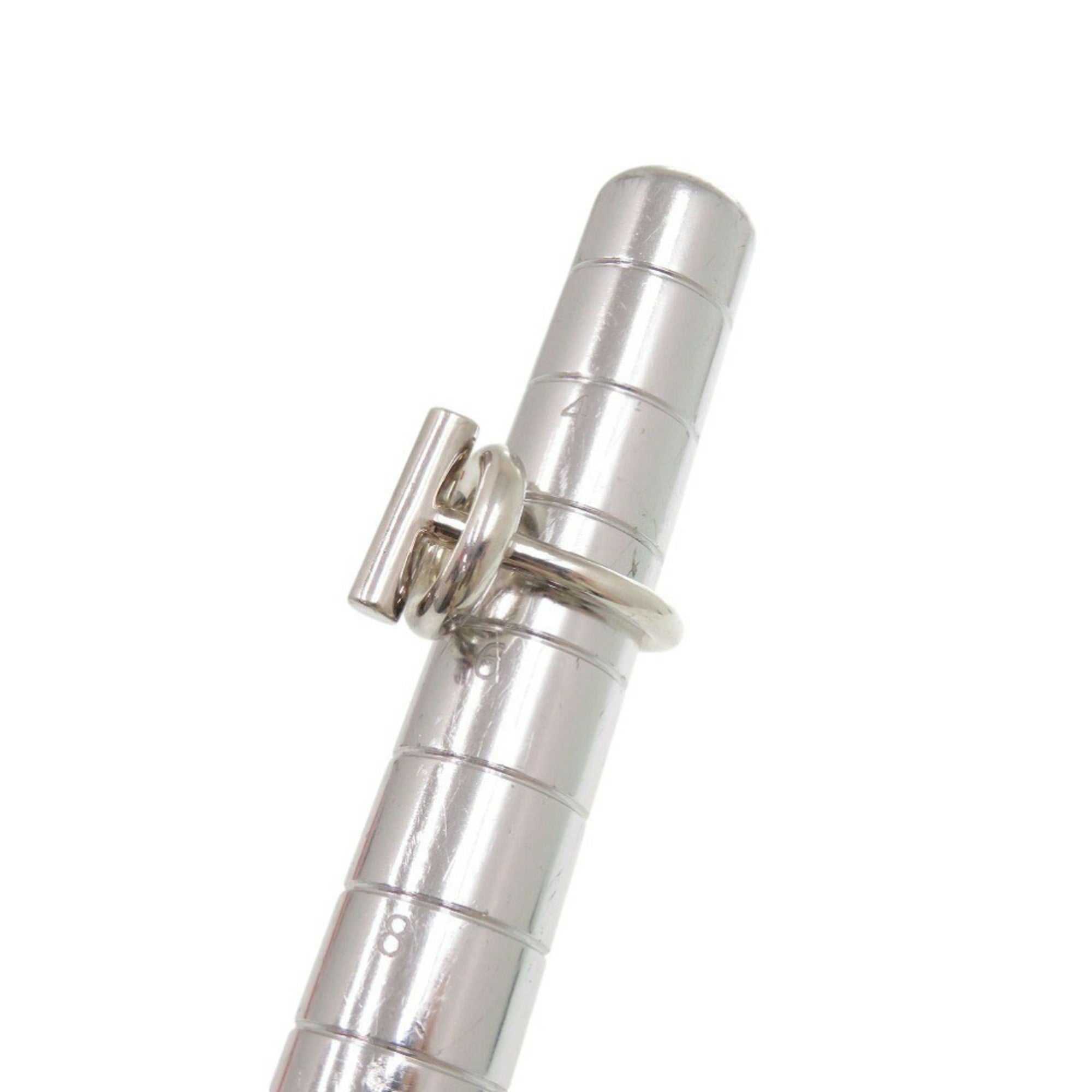 Hermes Silver Silver 925 Band Ring (Pre-Owned)