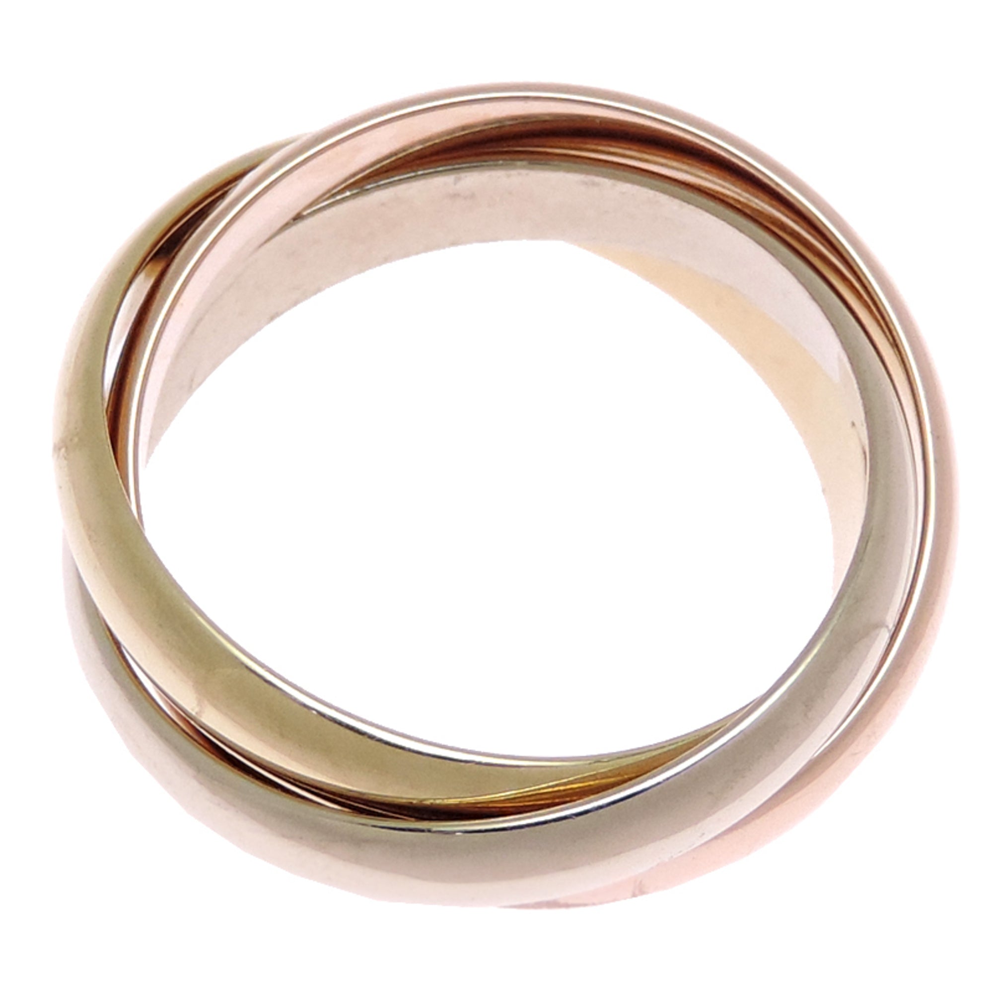 Cartier Gold Silver Pink Yellow Gold (18K) Pink Gold (18K) White Gold (18K) Band Ring (Pre-Owned)