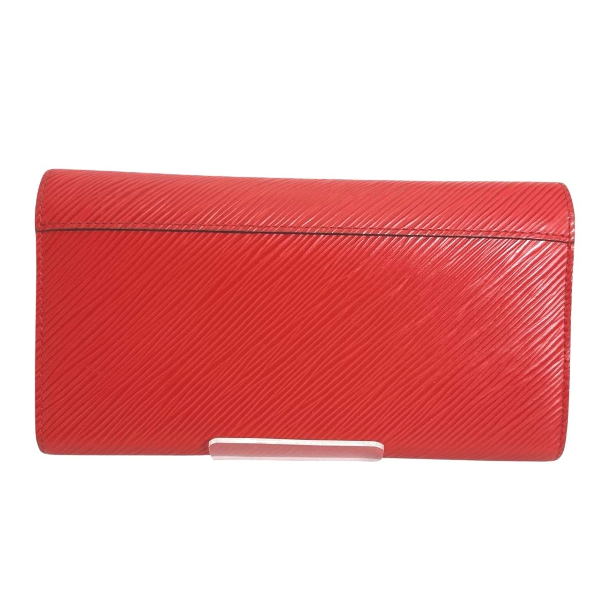 Louis Vuitton Coquelicots Red Color Epi Leather Long Wallet (Tri-Fold) (Pre-Owned)