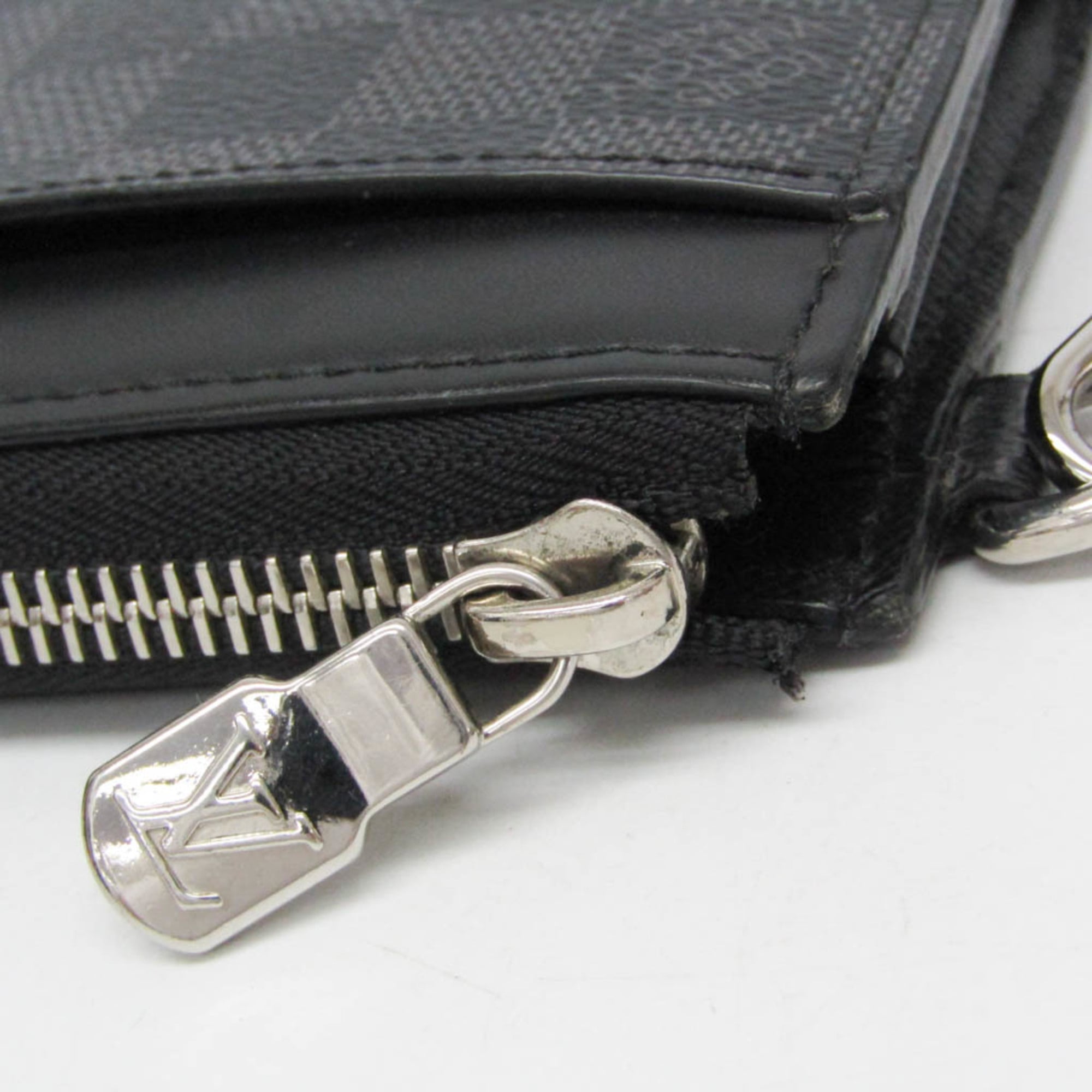 Louis Vuitton Damier Graphite Black Damier Graphite Long Wallet (Bi-Fold) (Pre-Owned)