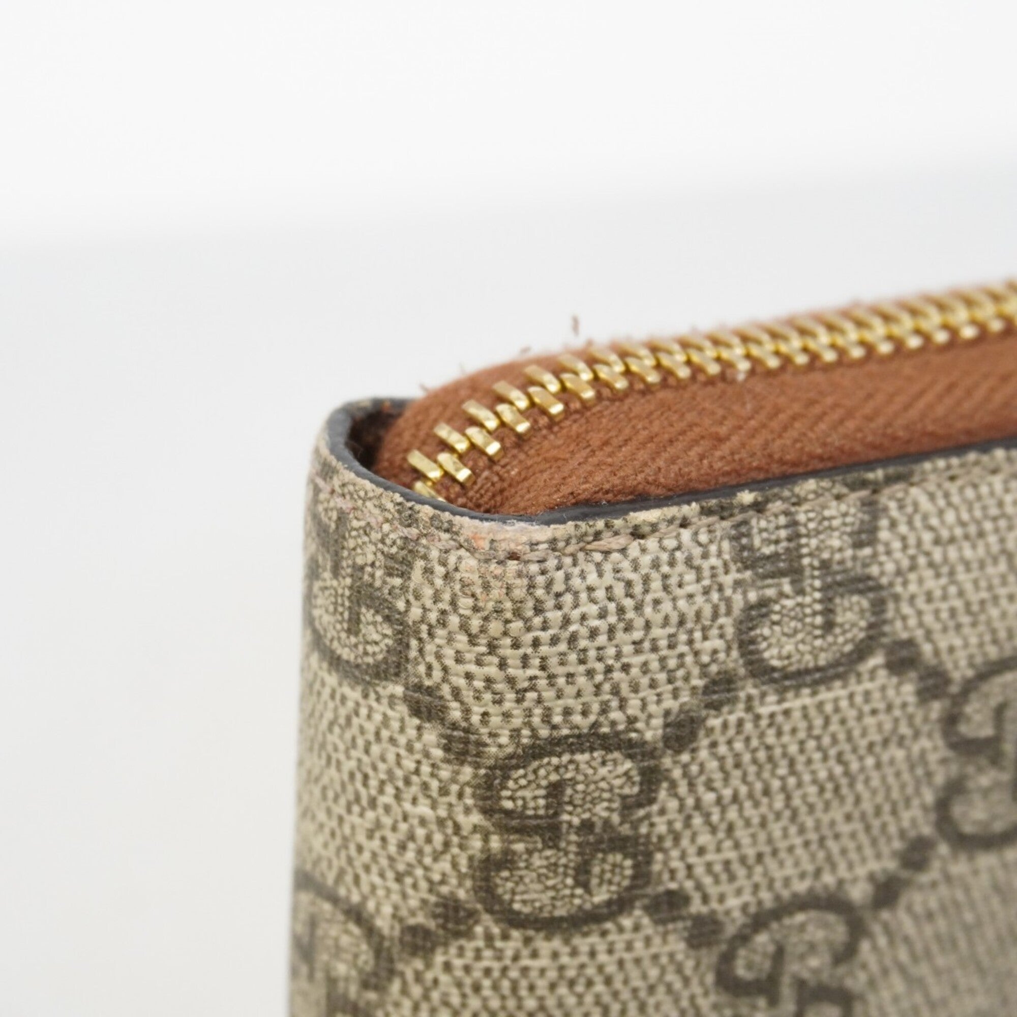 Gucci Brown Pvc Long Wallet (Bi-Fold) (Pre-Owned)