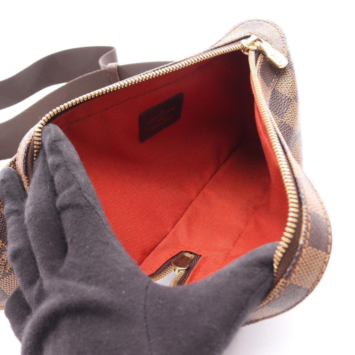 Louis Vuitton Brown Coated Canvas Fanny Pack Sling Bag (Pre-Owned)
