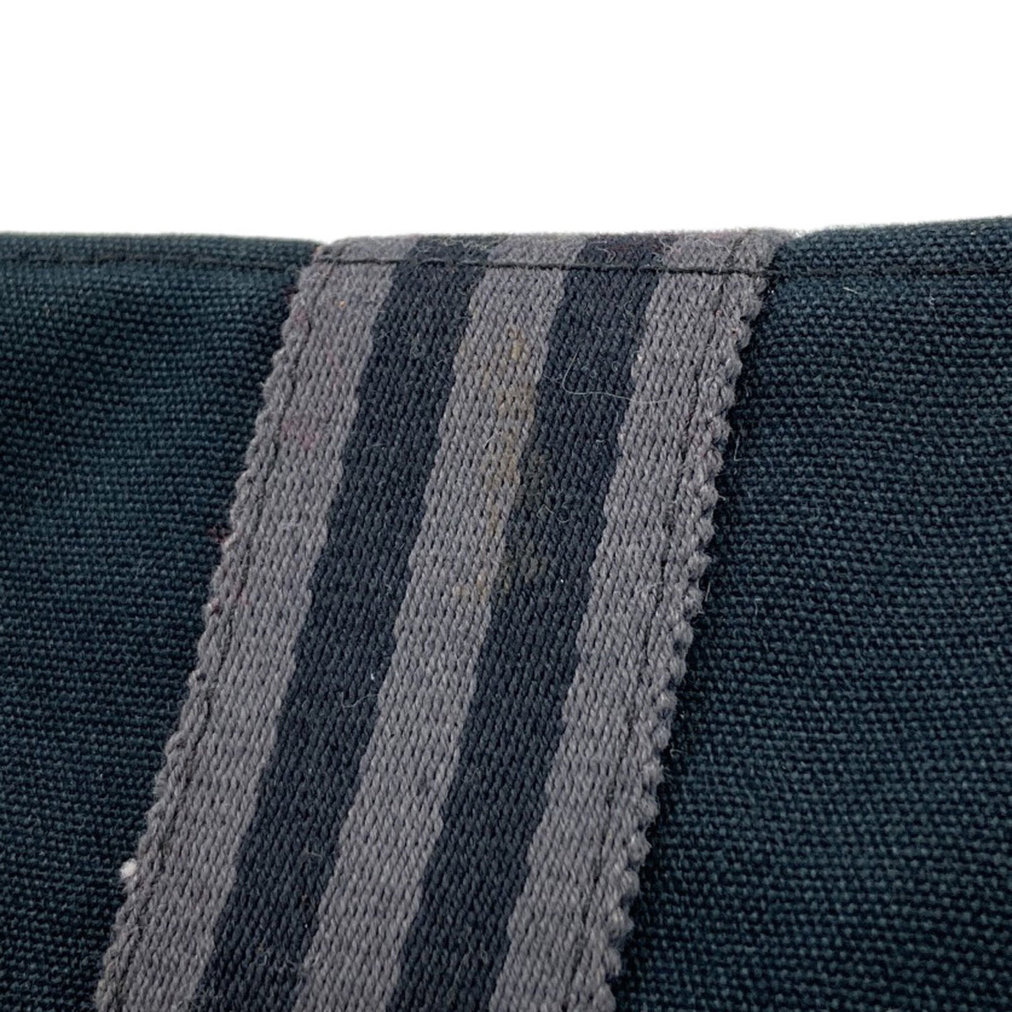 Hermes Black Canvas Tote Bag (Pre-Owned)