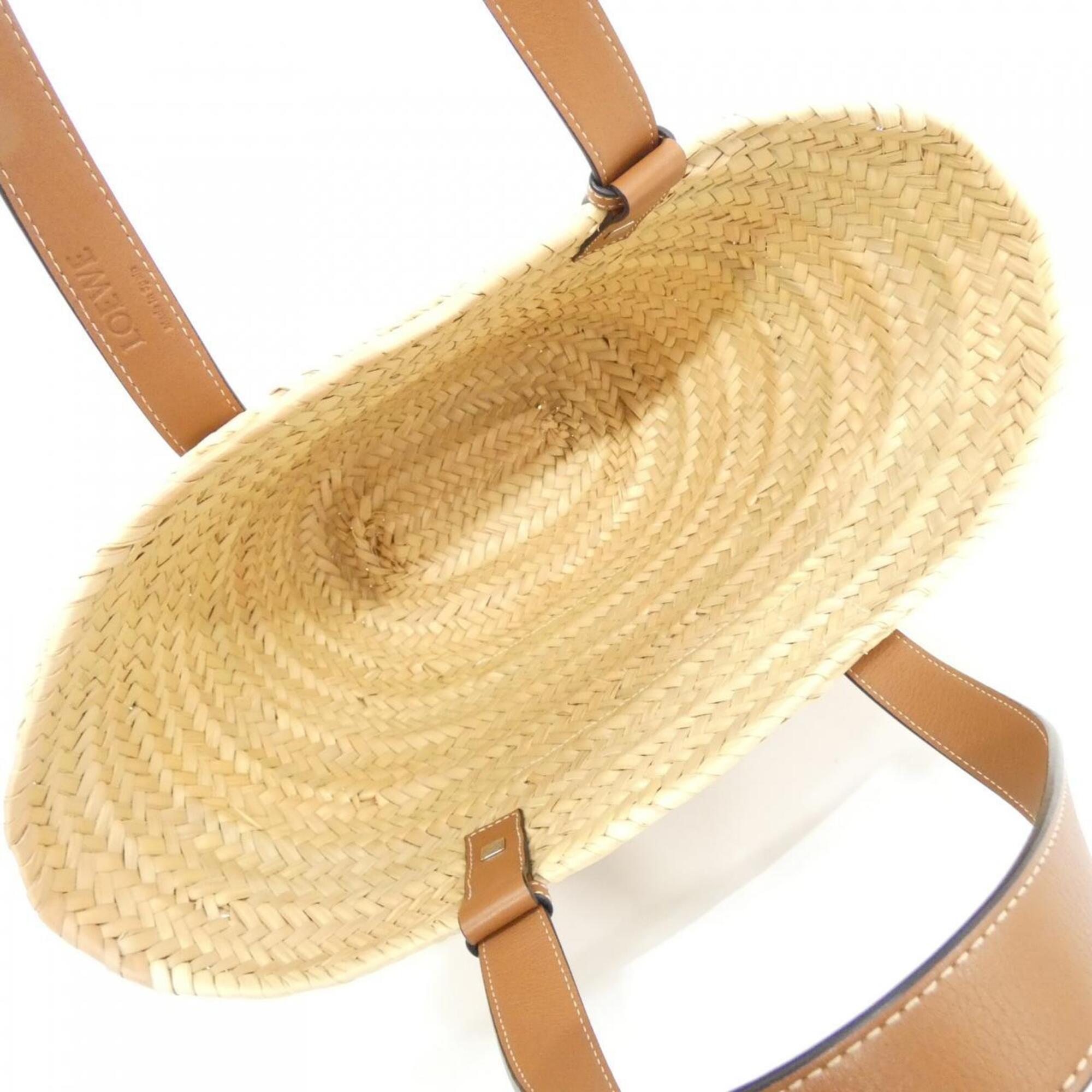 Loewe Beige Raffia Leather Handbag (Pre-Owned)
