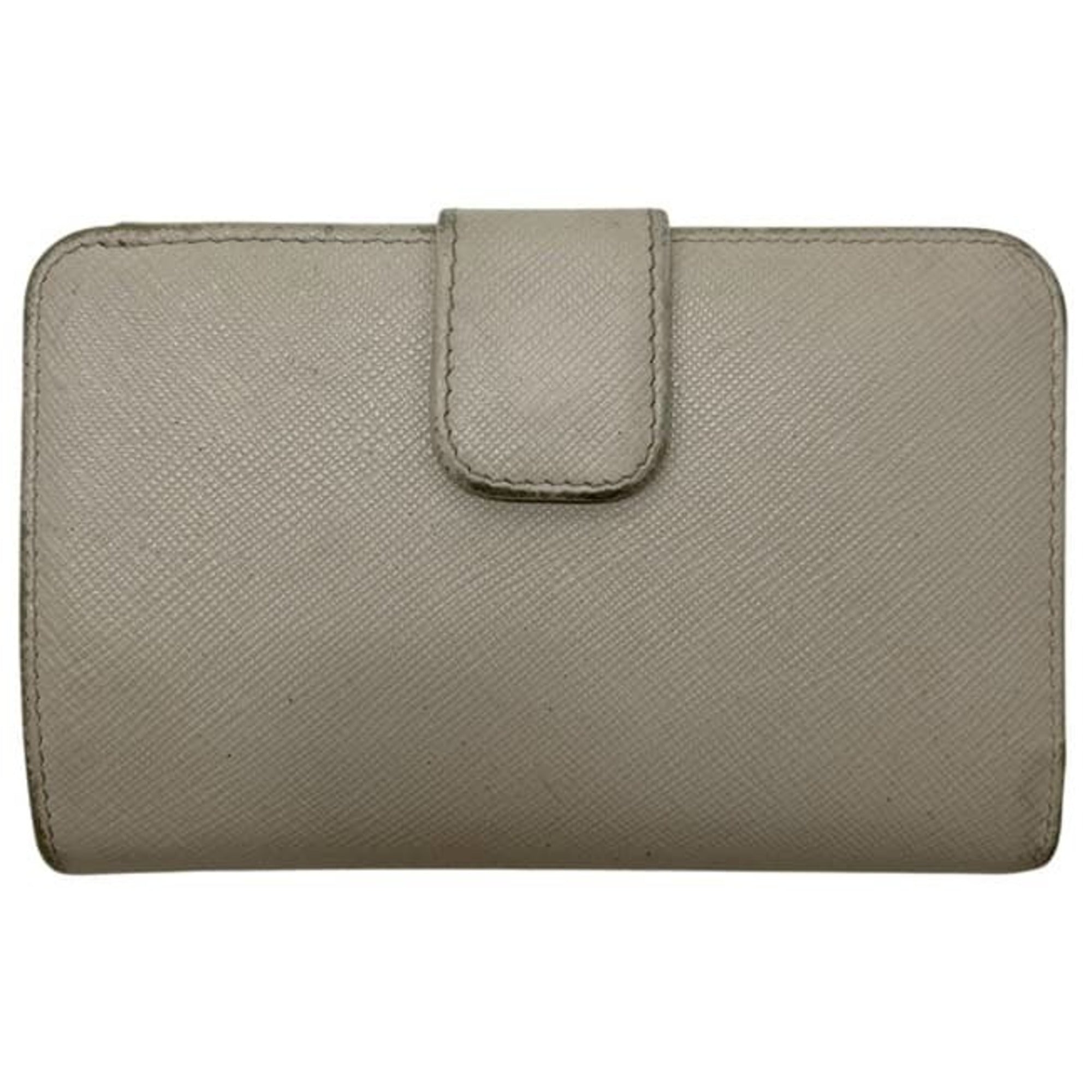 Prada Beige Saffiano Wallet (Bi-Fold) (Pre-Owned)