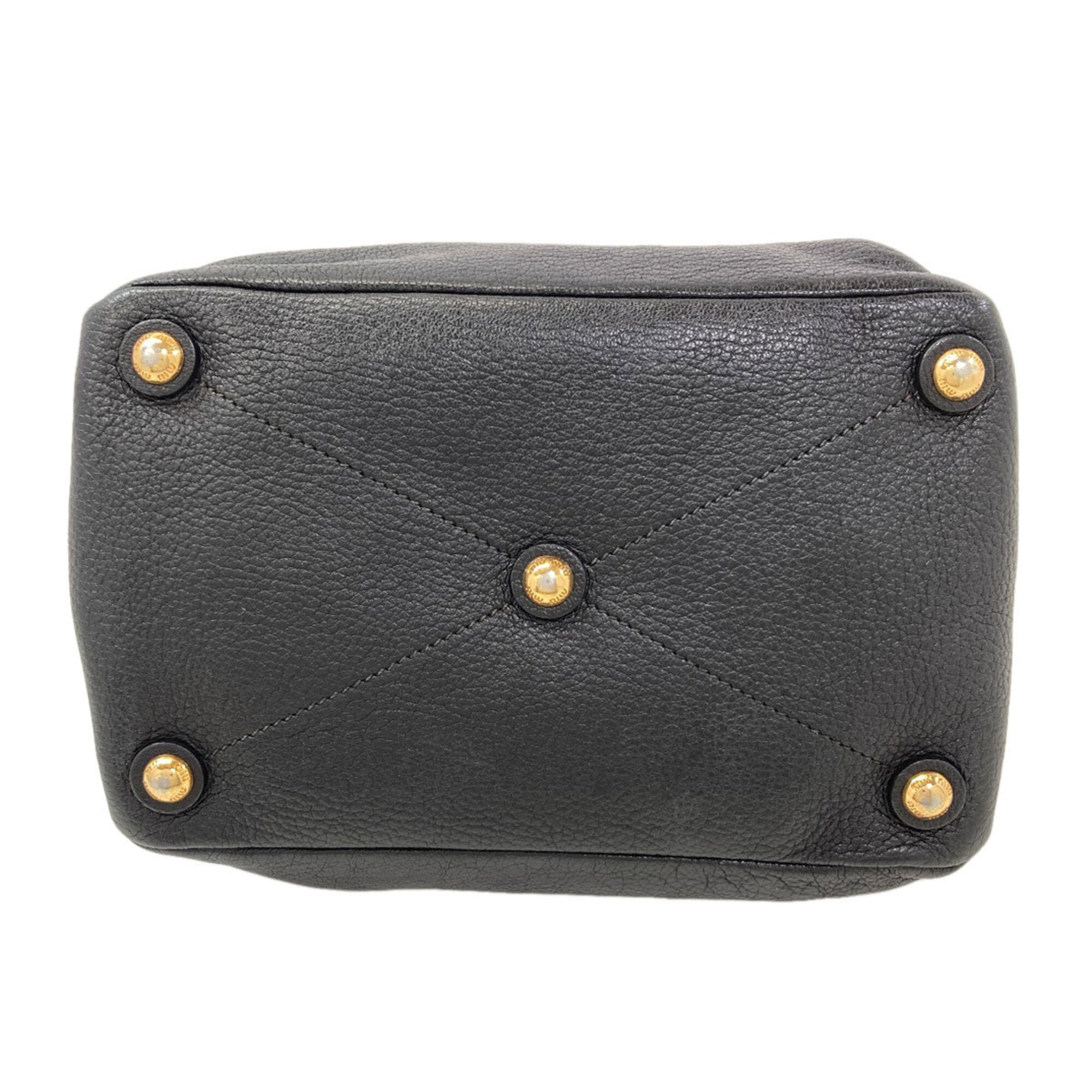Miu Miu Black Leather Handbag (Pre-Owned)