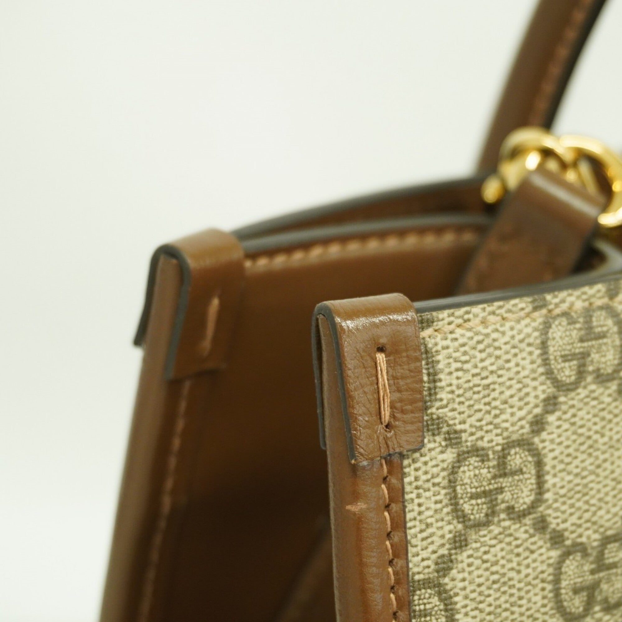 Gucci Brown Pvc Tote Bag (Pre-Owned)