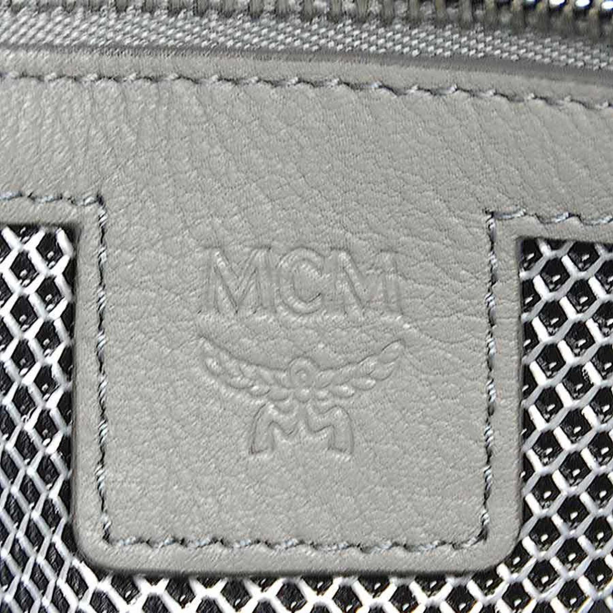 Mcm Blue Silver Pvc Shoulder Bag (Pre-Owned)