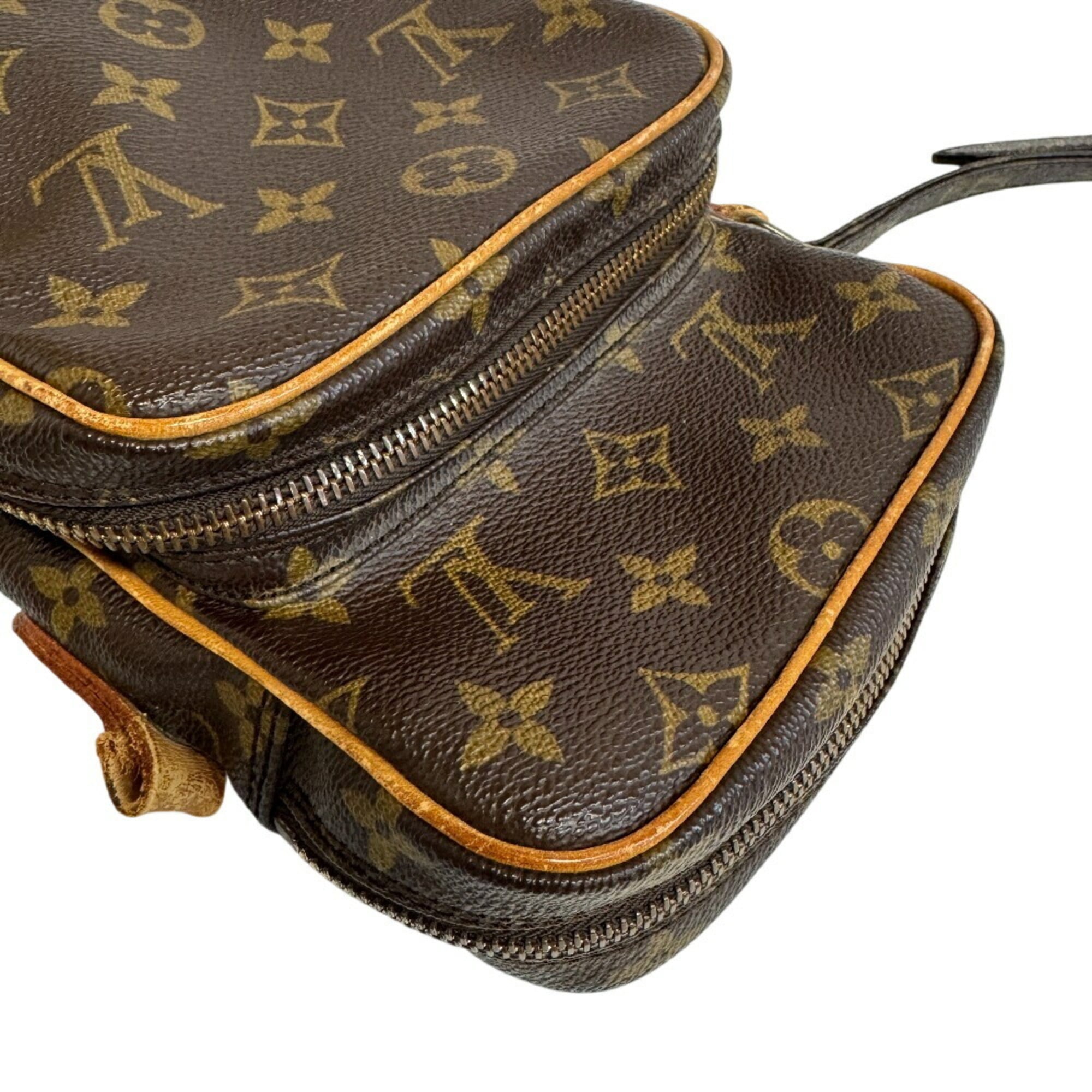 Louis Vuitton Monogram Brown Leather Shoulder Bag (Pre-Owned)