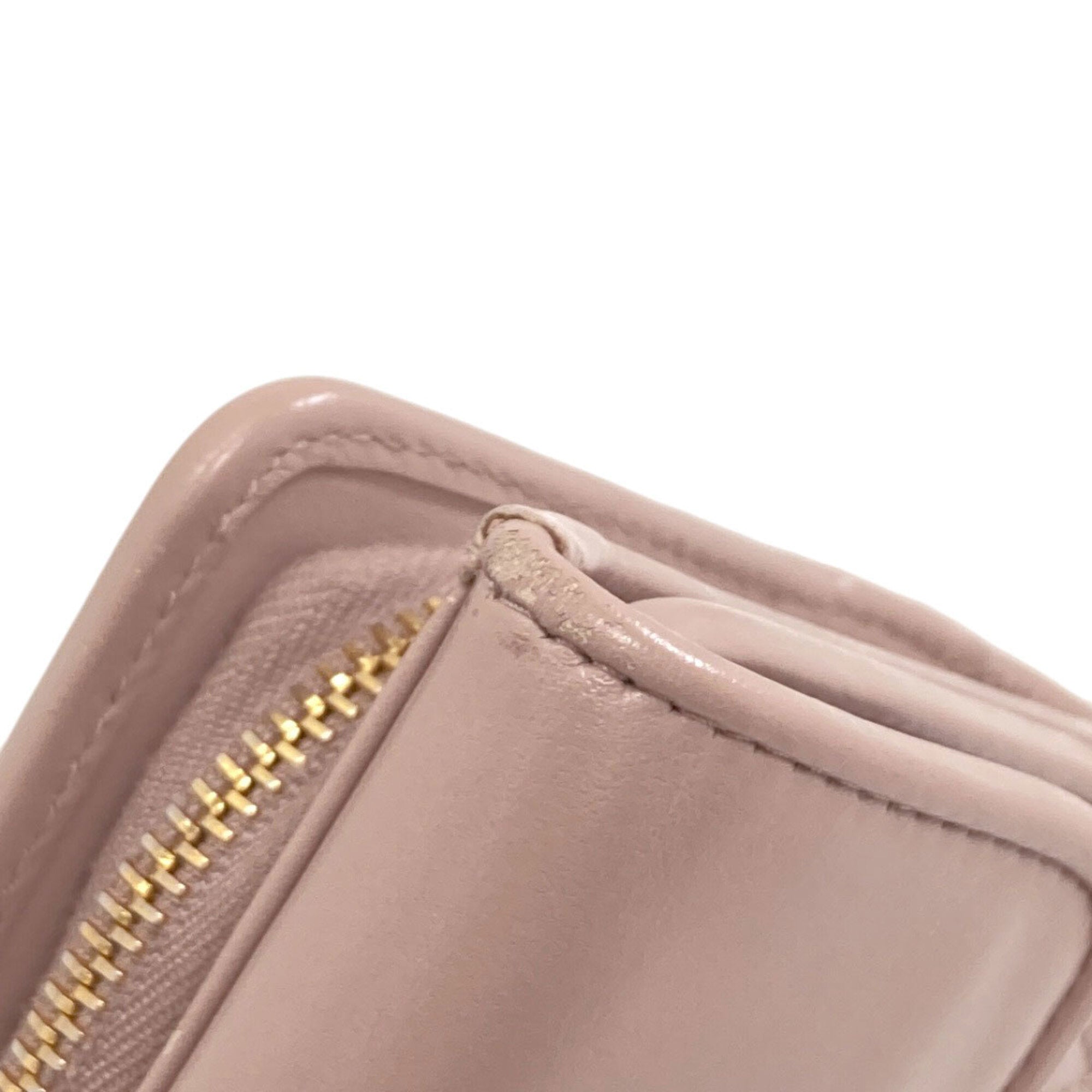 Miu Miu Pink Leather Wallet (Bi-Fold) (Pre-Owned)