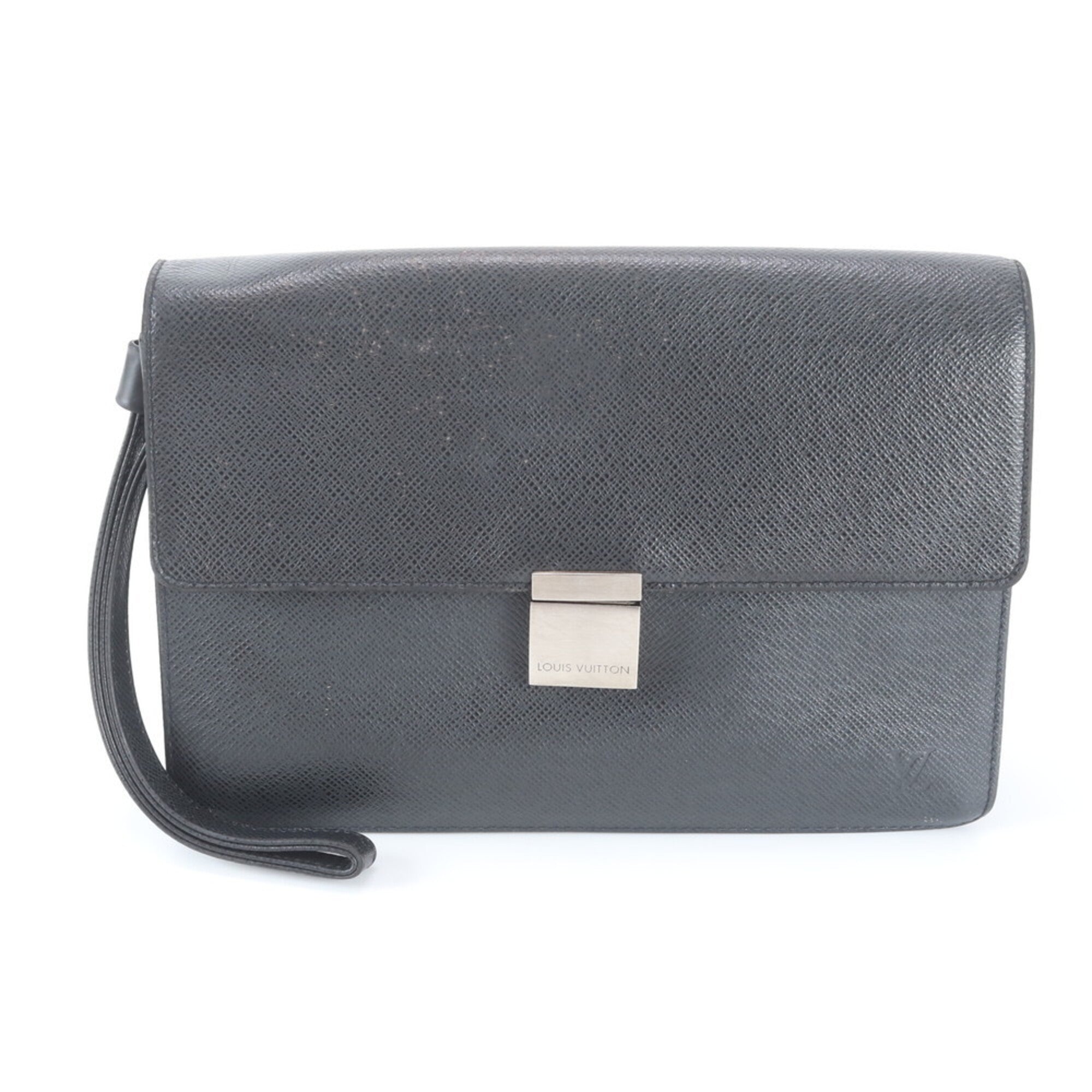Louis Vuitton Ardoise Leather Handbag Pouch (Pre-Owned)