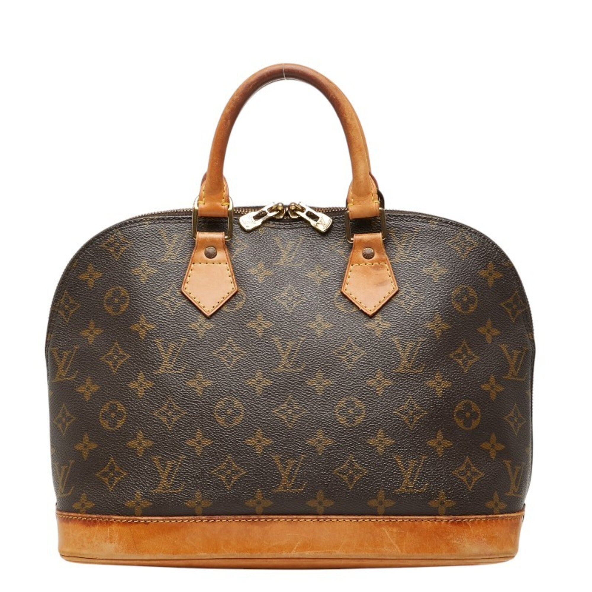 Louis Vuitton Brown Pvc Leather Handbag (Pre-Owned)