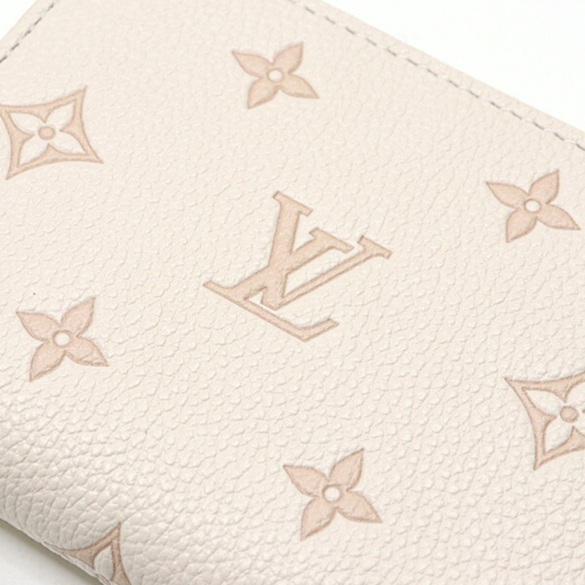 Louis Vuitton Beige Monogram Empreinte Coin Purse/Coin Case (Pre-Owned)