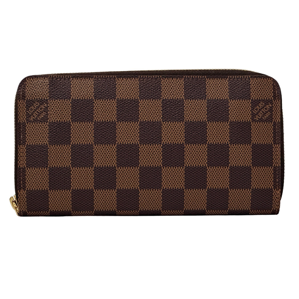 Louis Vuitton Damier Brown Ebene Damier Canvas Long Wallet (Bi-Fold) (Pre-Owned)