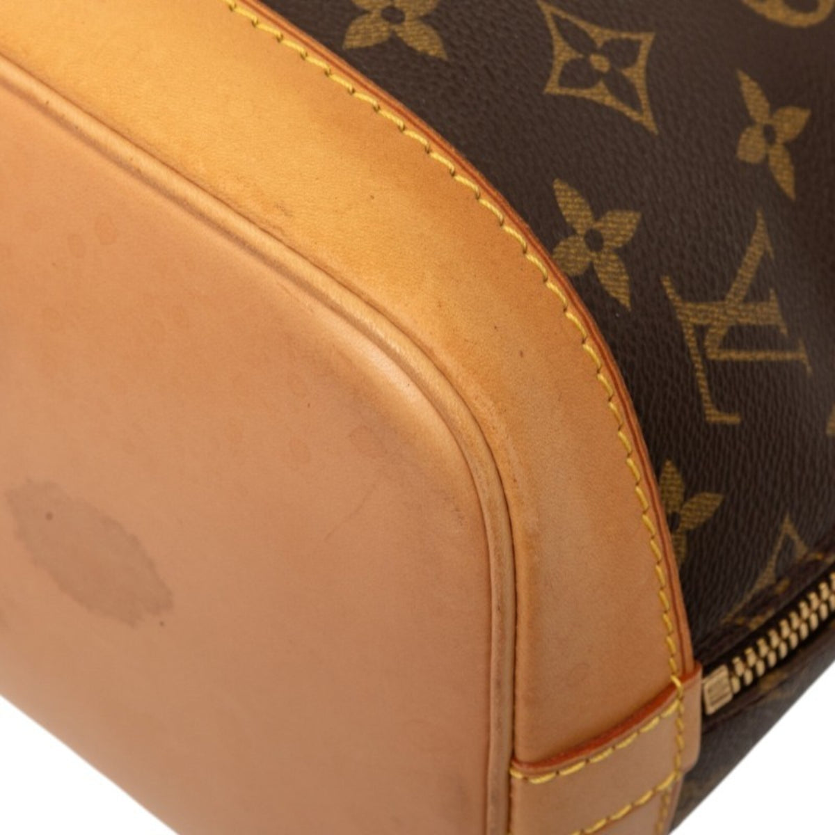 Louis Vuitton Brown Pvc Leather Handbag (Pre-Owned)