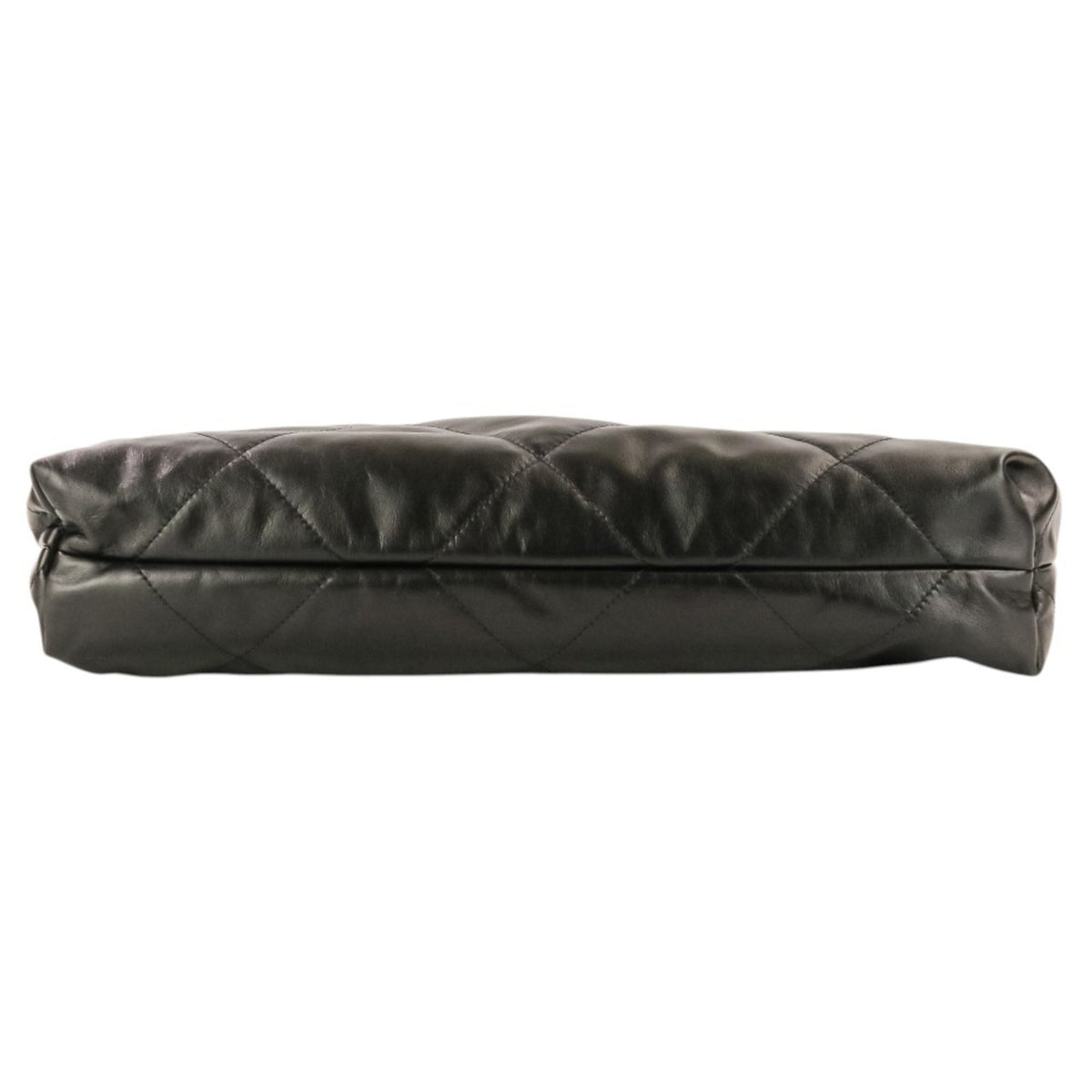 Chanel Black Leather Pouch Shoulder Bag (Pre-Owned)