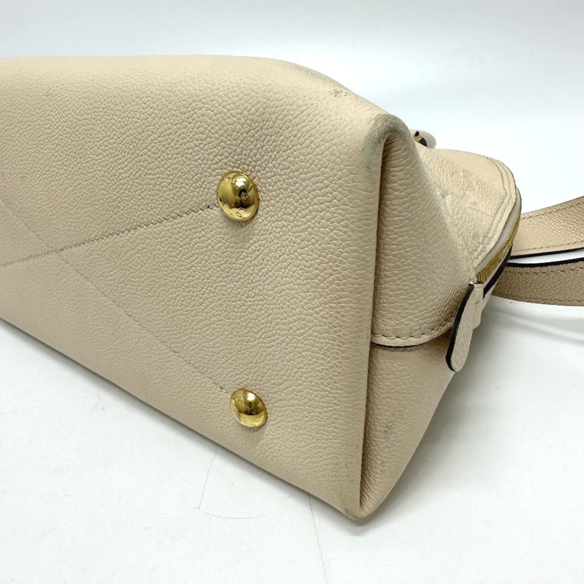 Louis Vuitton Beige Monogram Empreinte Handbag (Pre-Owned)