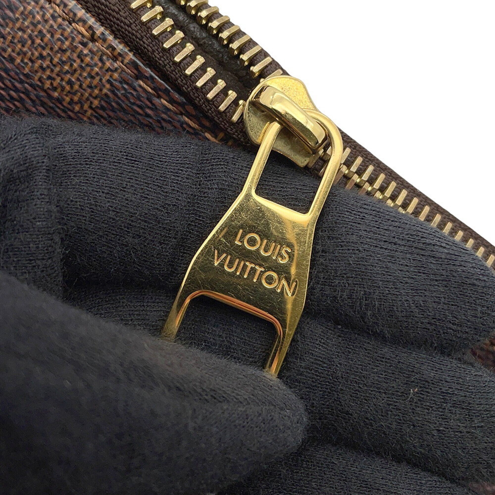 Louis Vuitton Damier Brown Damier Canvas Ebene Handbag (Pre-Owned)