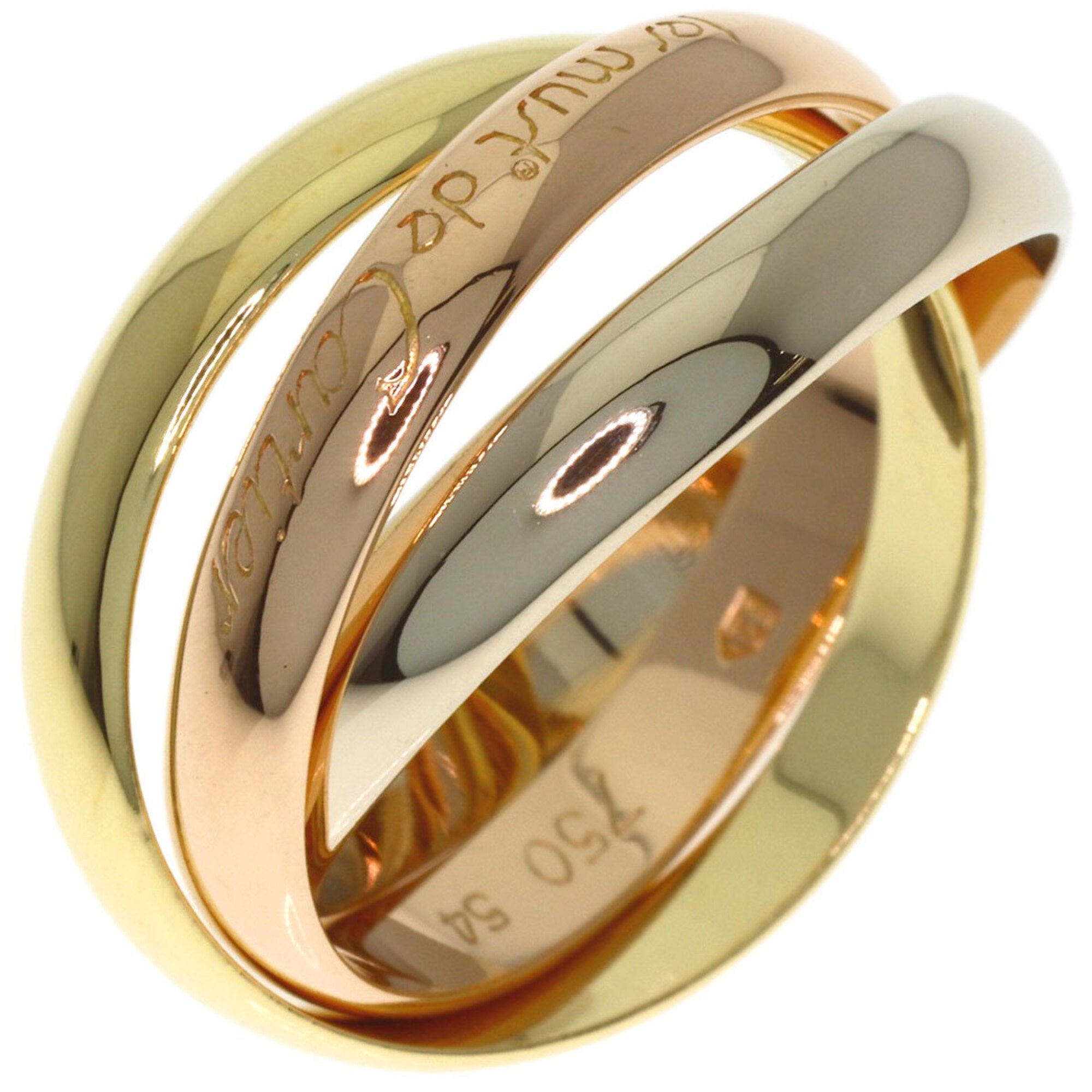 Cartier Yellow Gold (18K) Pink Gold (18K) White Gold (18K) Band Ring (Pre-Owned)
