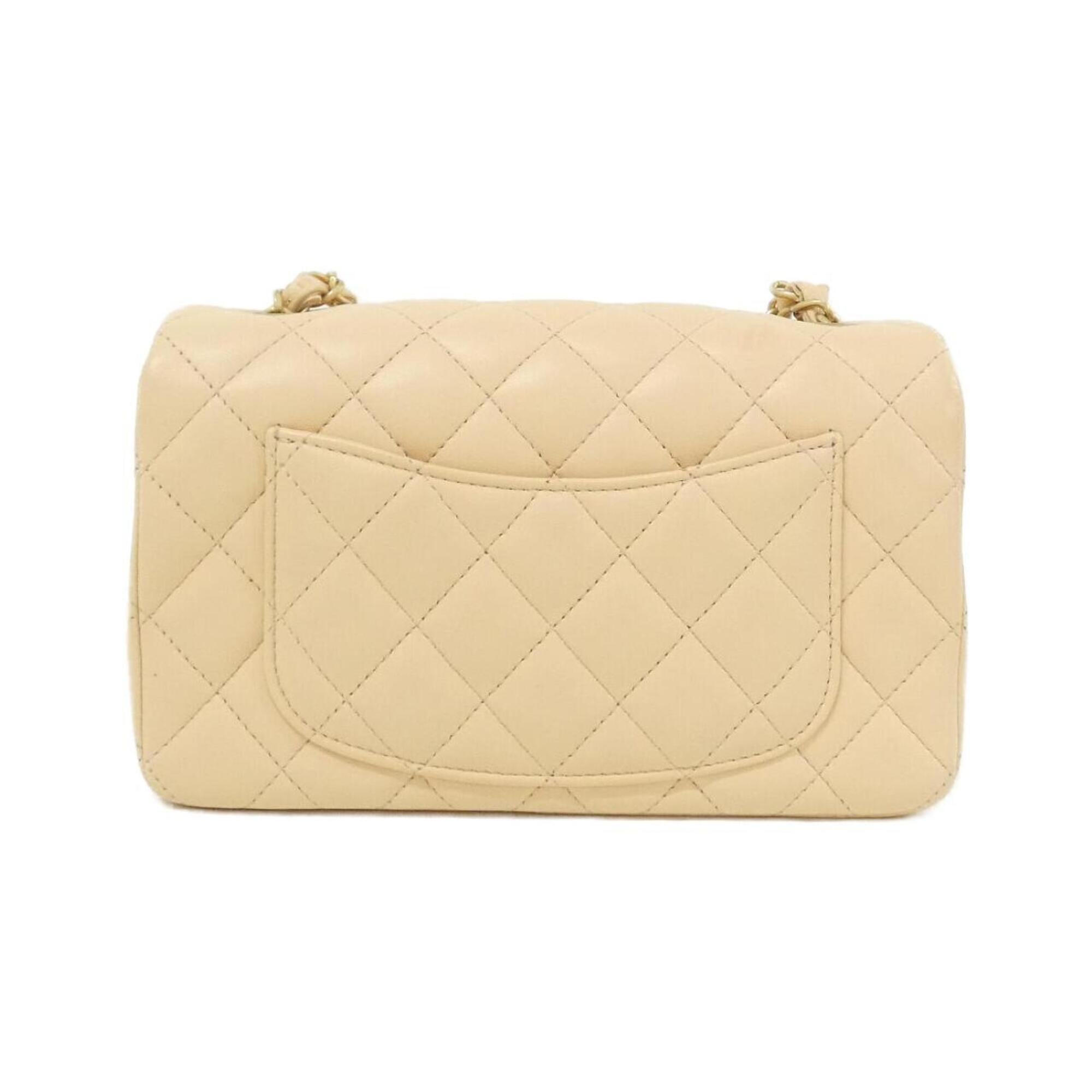 Chanel Beige Leather Shoulder Bag (Pre-Owned)