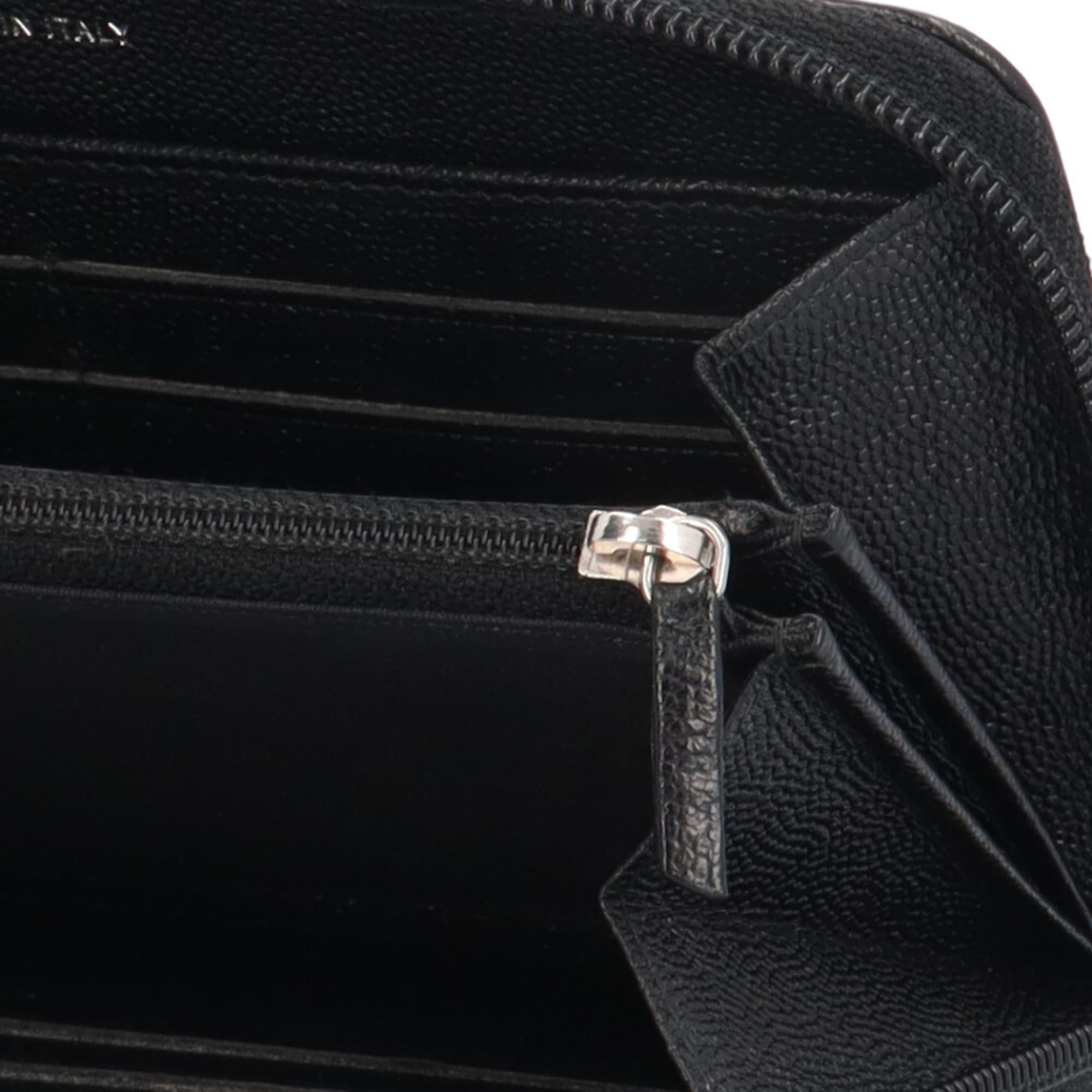 Chanel Black Leather Coin Purse/Coin Case (Pre-Owned)