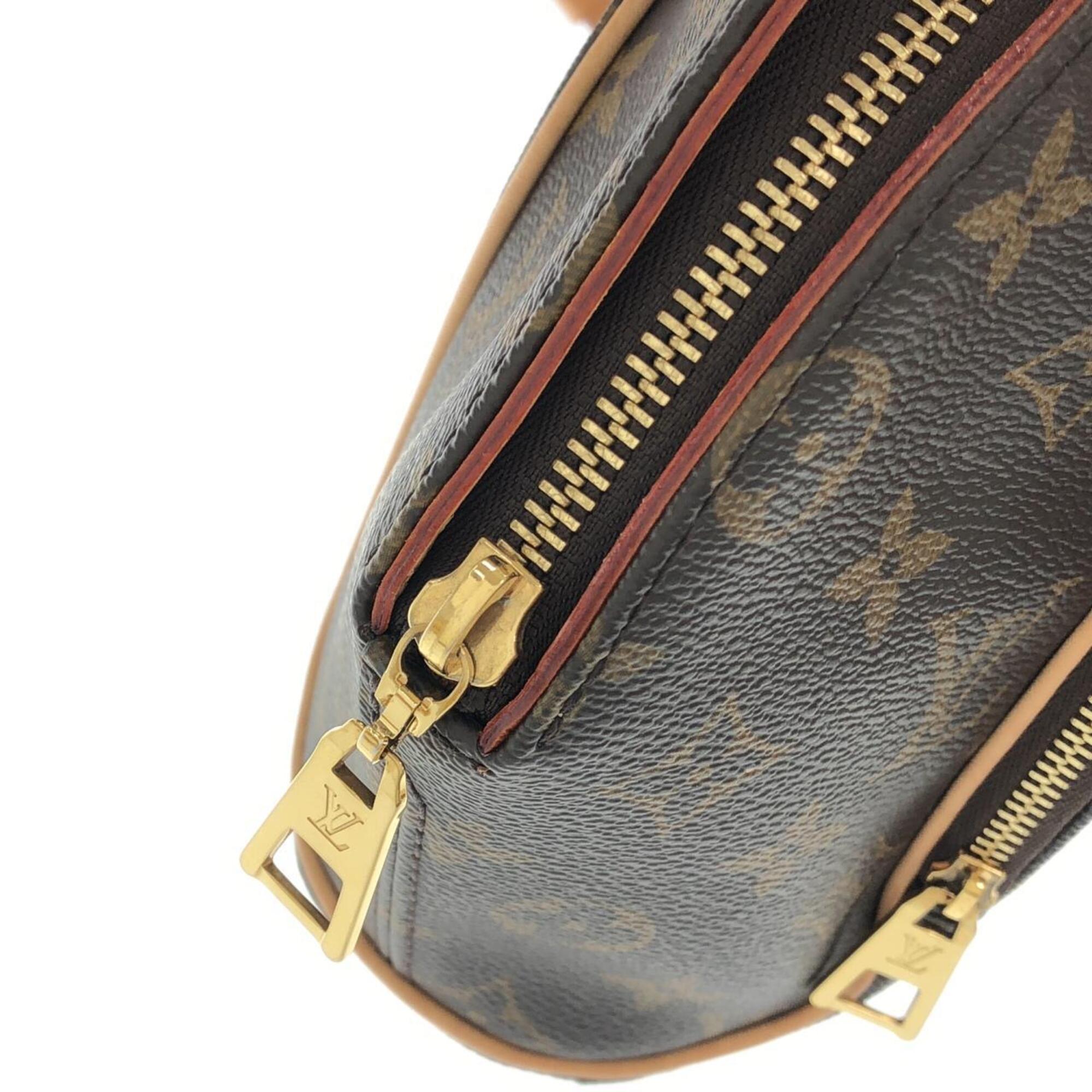 Louis Vuitton Monogram Marron Coated Canvas Handbag (Pre-Owned)