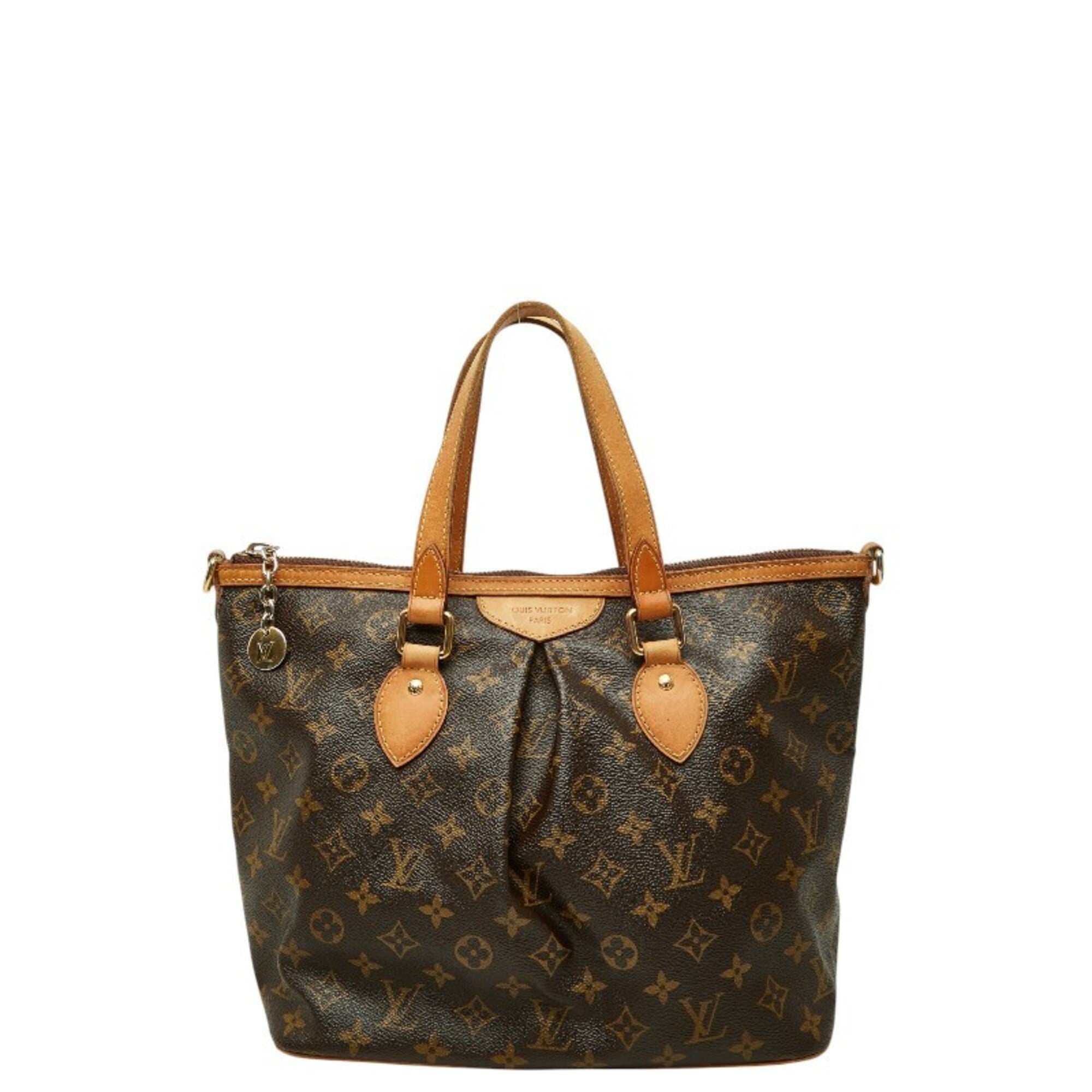 Louis Vuitton Black Brown Pvc Leather Handbag (Pre-Owned)