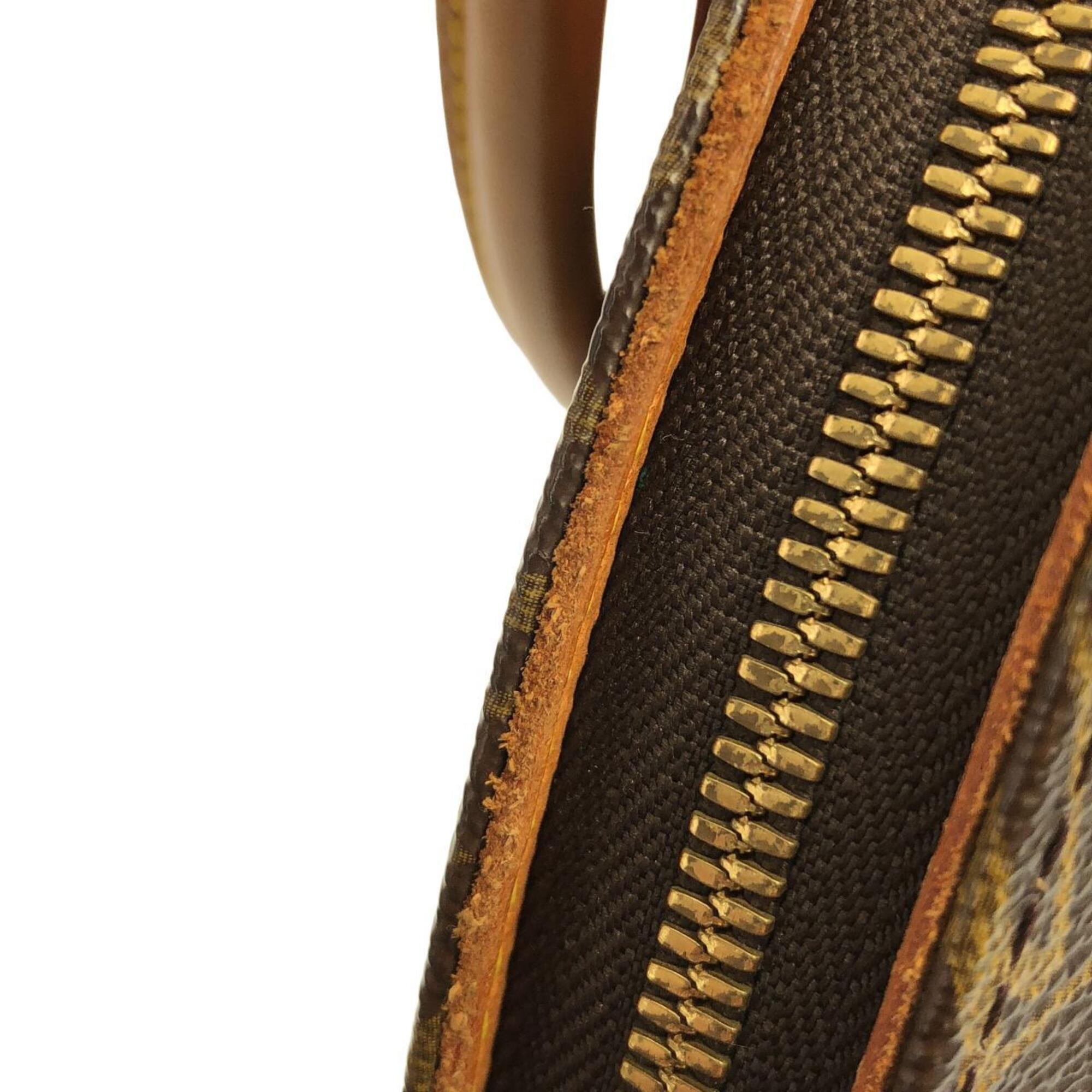 Louis Vuitton Monogram Marron Coated Canvas Handbag (Pre-Owned)
