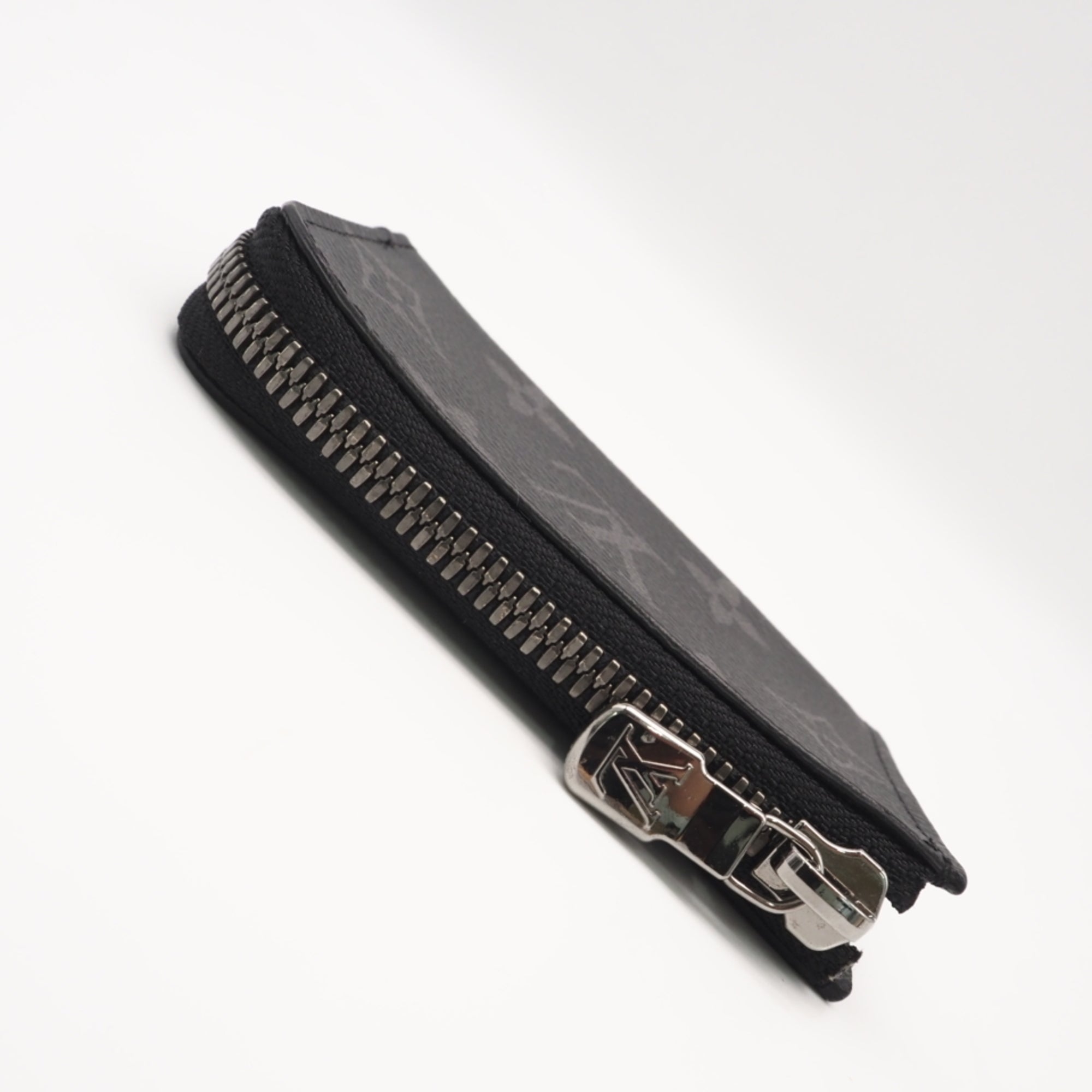 Louis Vuitton Black Monogram Eclipse Monogram Eclipse Coin Purse/Coin Case (Pre-Owned)