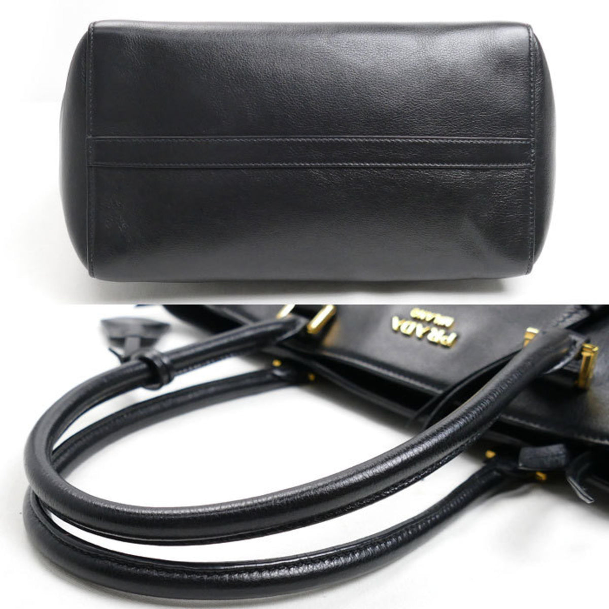 Prada Black Leather Shoulder Bag (Pre-Owned)