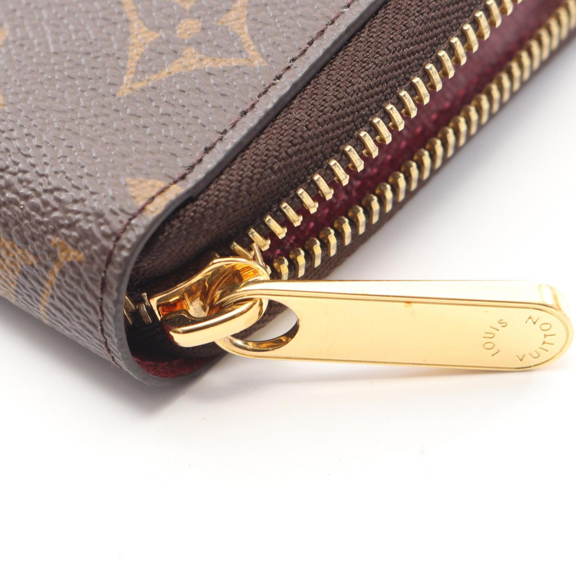 Louis Vuitton Brown Pink Monogram Long Wallet (Bi-Fold) (Pre-Owned)