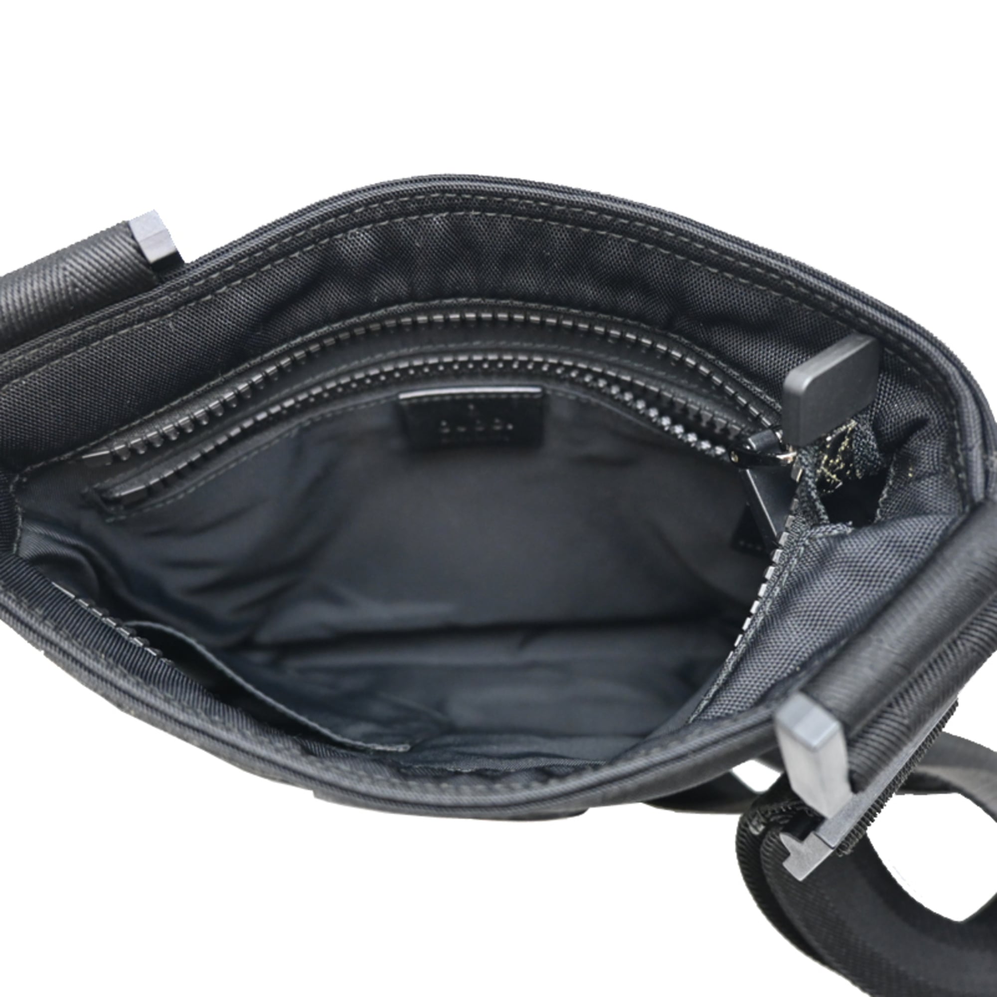 Gucci Black Multi-Color Canvas Shoulder Bag (Pre-Owned)