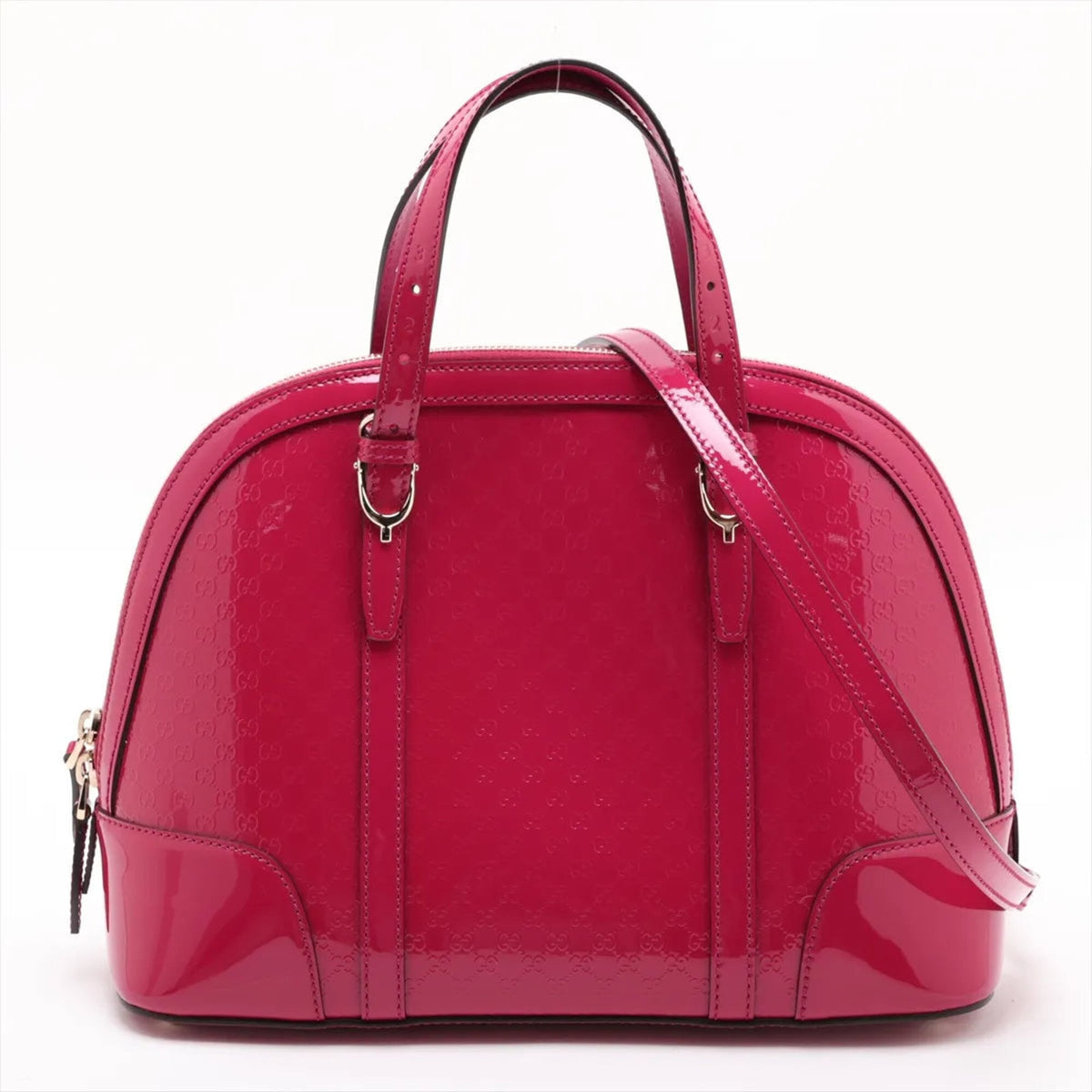 Gucci Pink Leather Handbag Shoulder Bag (Pre-Owned)