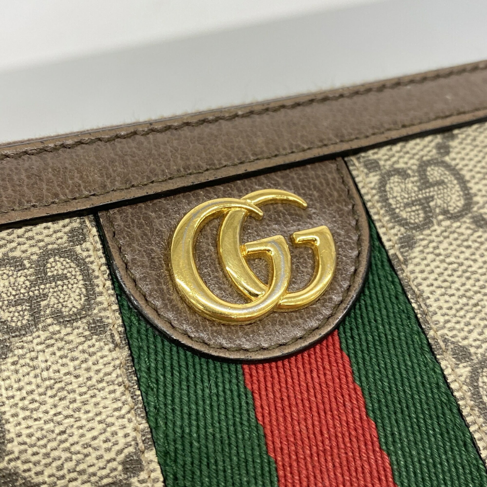 Gucci Brown Pvc Long Wallet (Bi-Fold) (Pre-Owned)