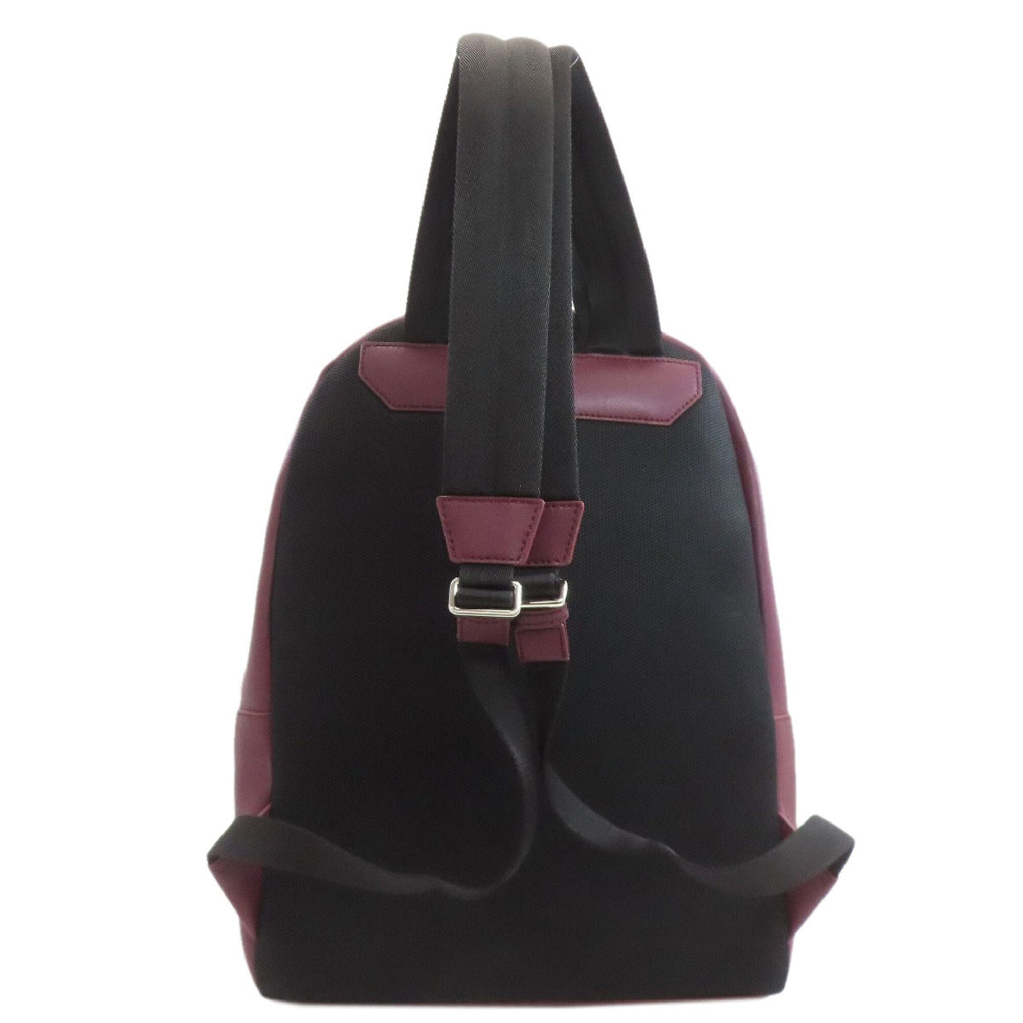Bally Gray Purple Leather Backpack (Pre-Owned)