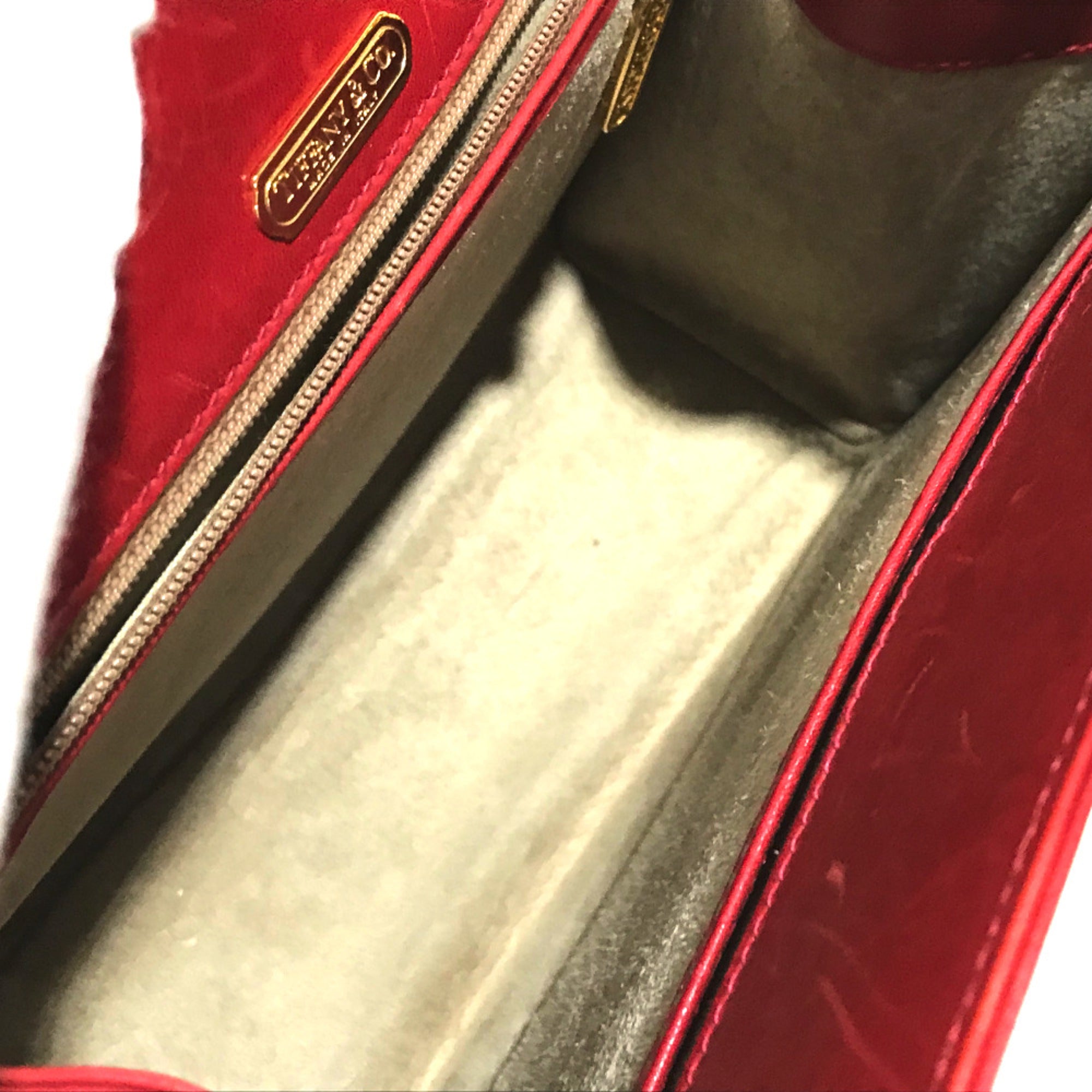 Tiffany Red Leather Shoulder Bag (Pre-Owned)