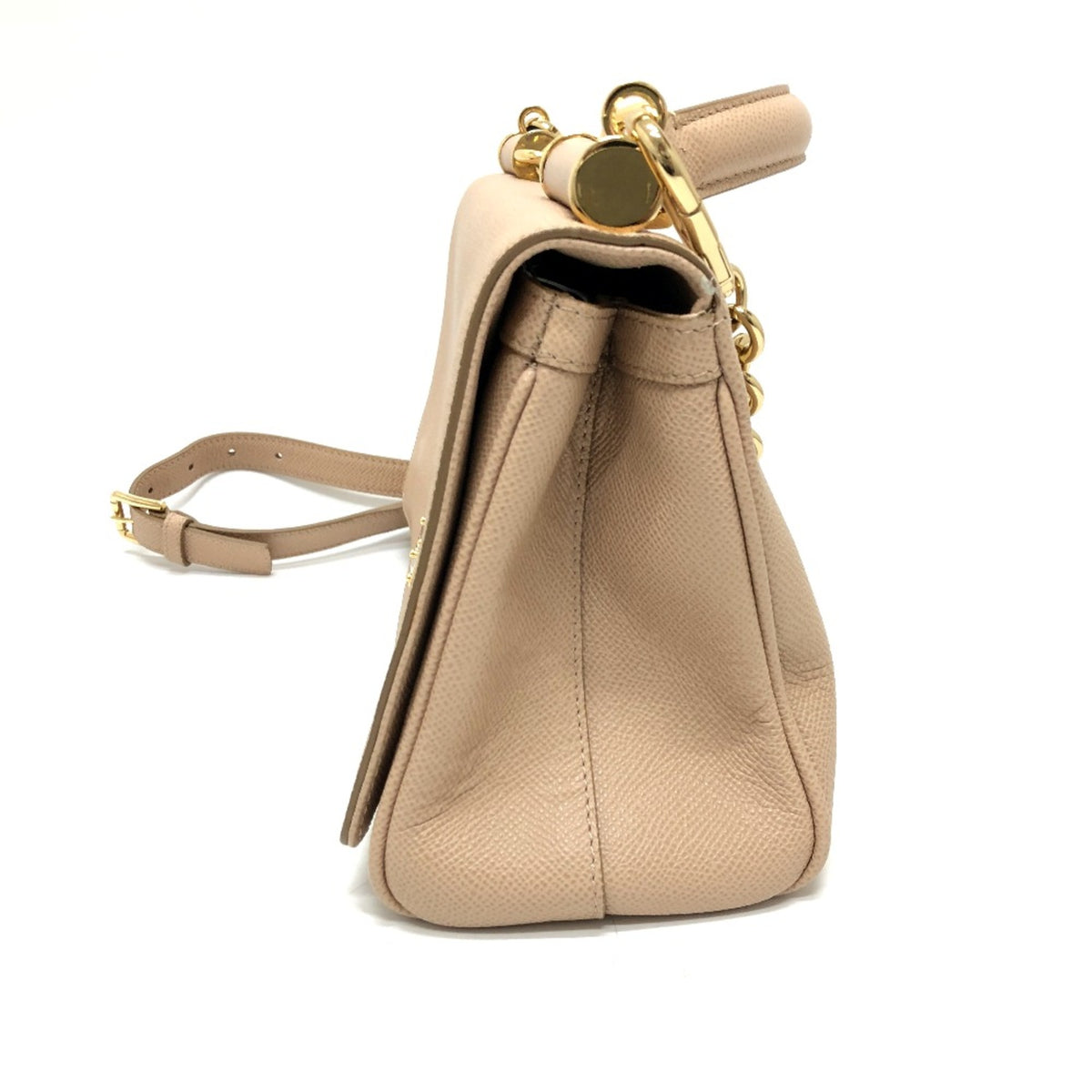 Dolce & Gabbana Beige Leather Shoulder Bag (Pre-Owned)